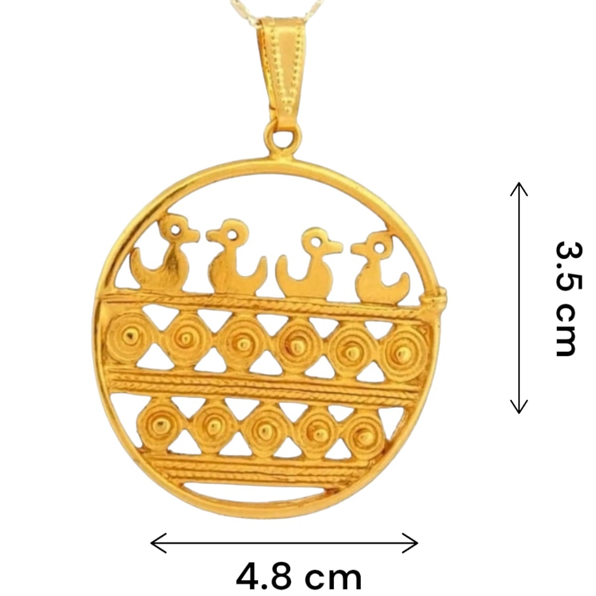 Dije Medallón Sinú Oro Precolombino Joyeria M De Leon