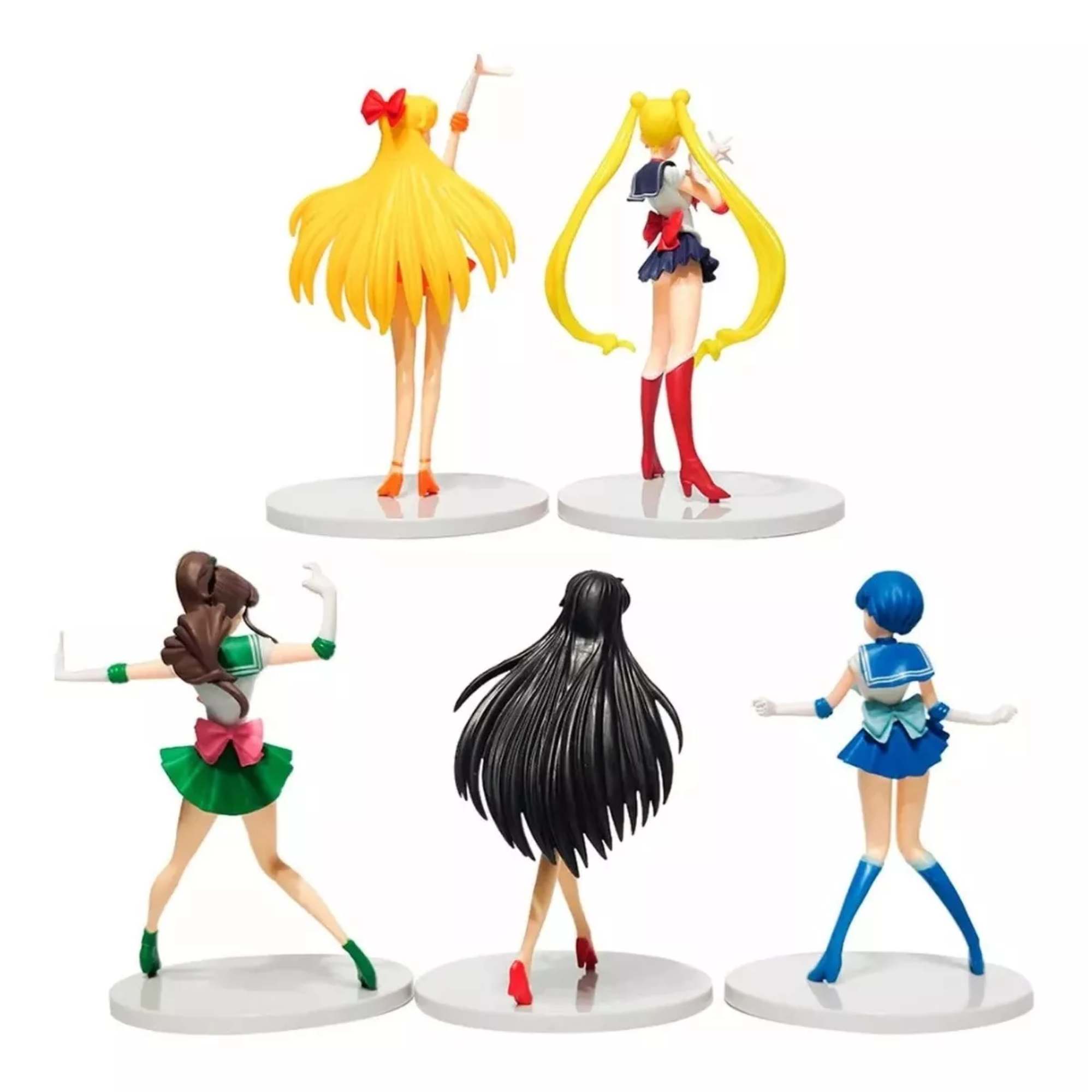 Sailor Moon Figura Scouts Senshi Coleccion Anime Manga 5pz