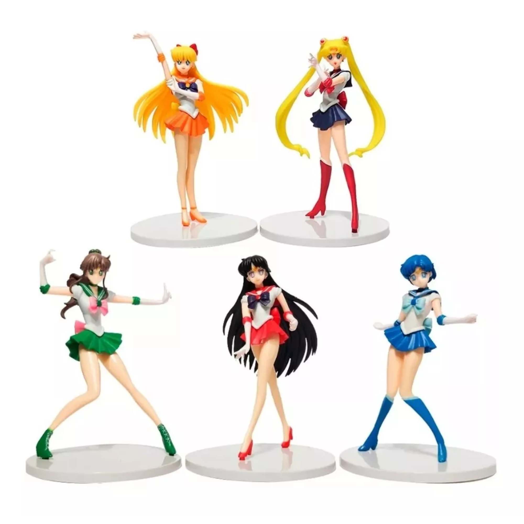 Sailor Moon Figura Scouts Senshi Coleccion Anime Manga 5pz