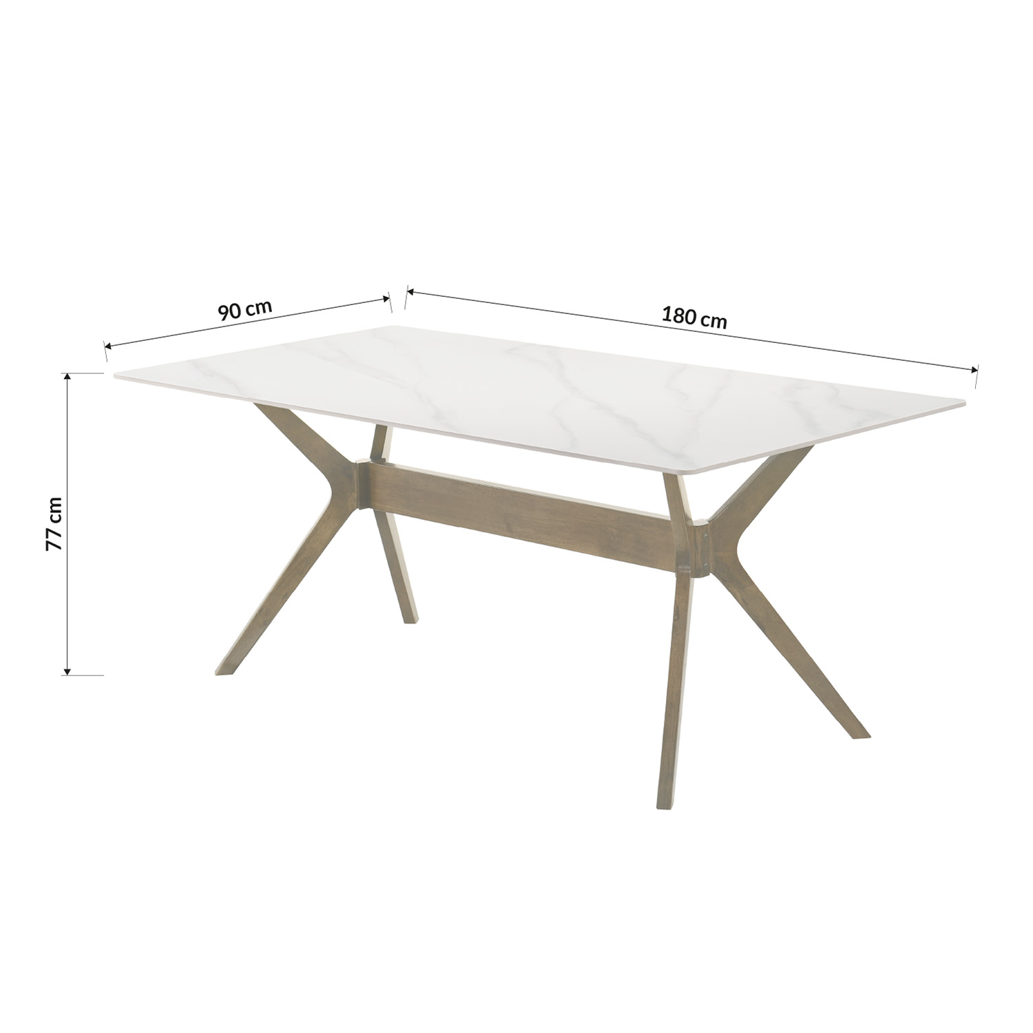Comedor Elegante de Madera 6 Sillas Bossa Polly