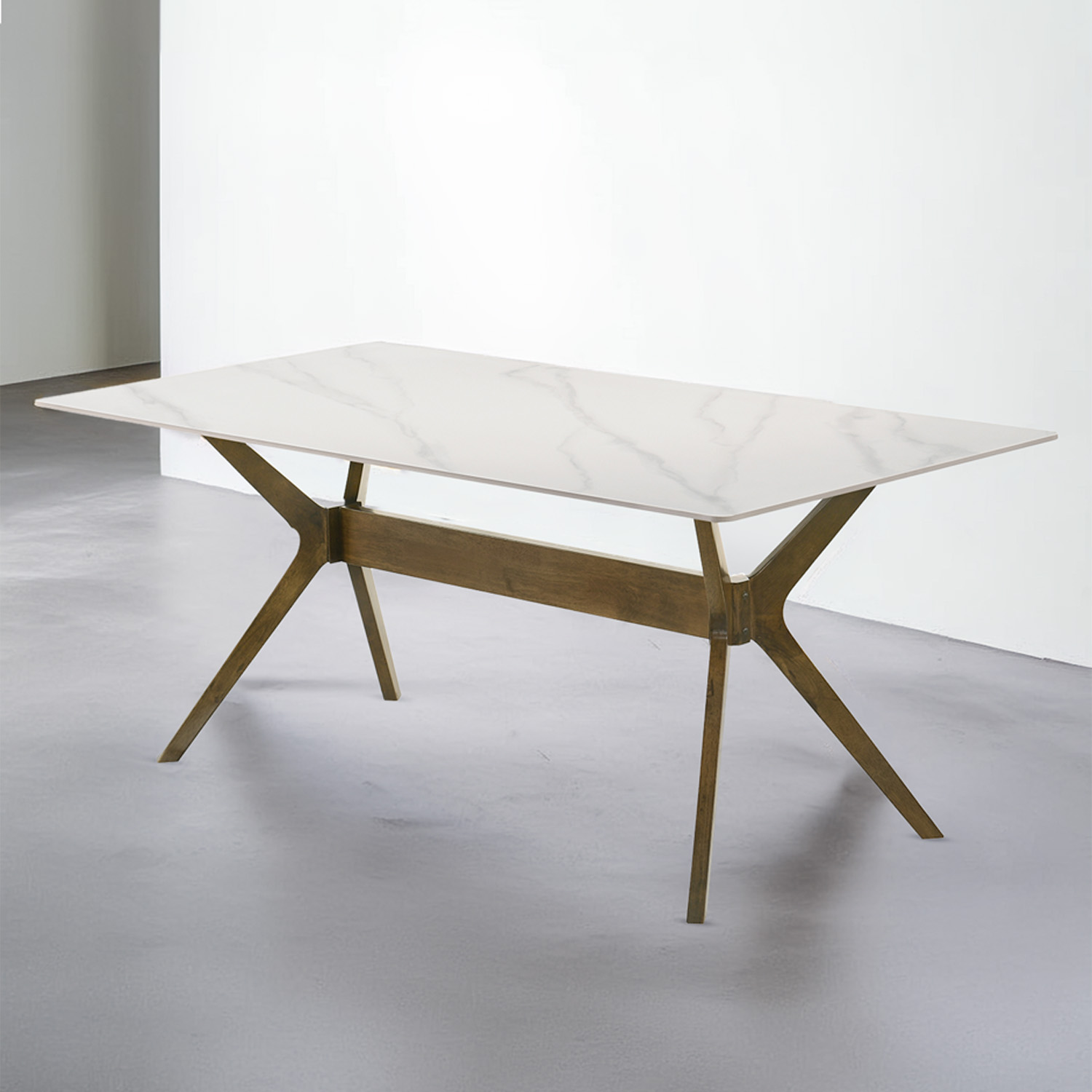 Comedor Elegante de Madera 6 Sillas Bossa Polly