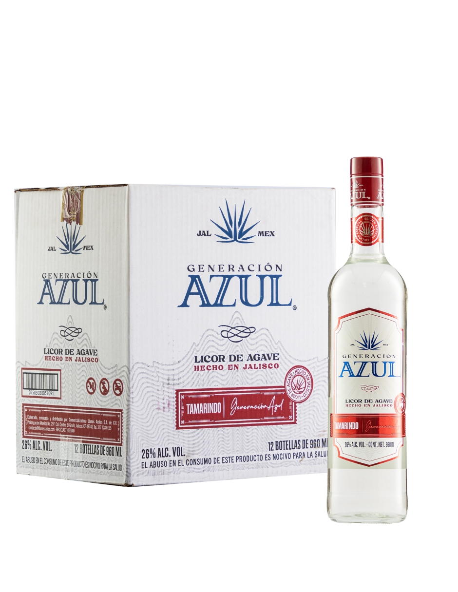 Caja Licor de Agave Generación Azul Tamarindo 960 Ml