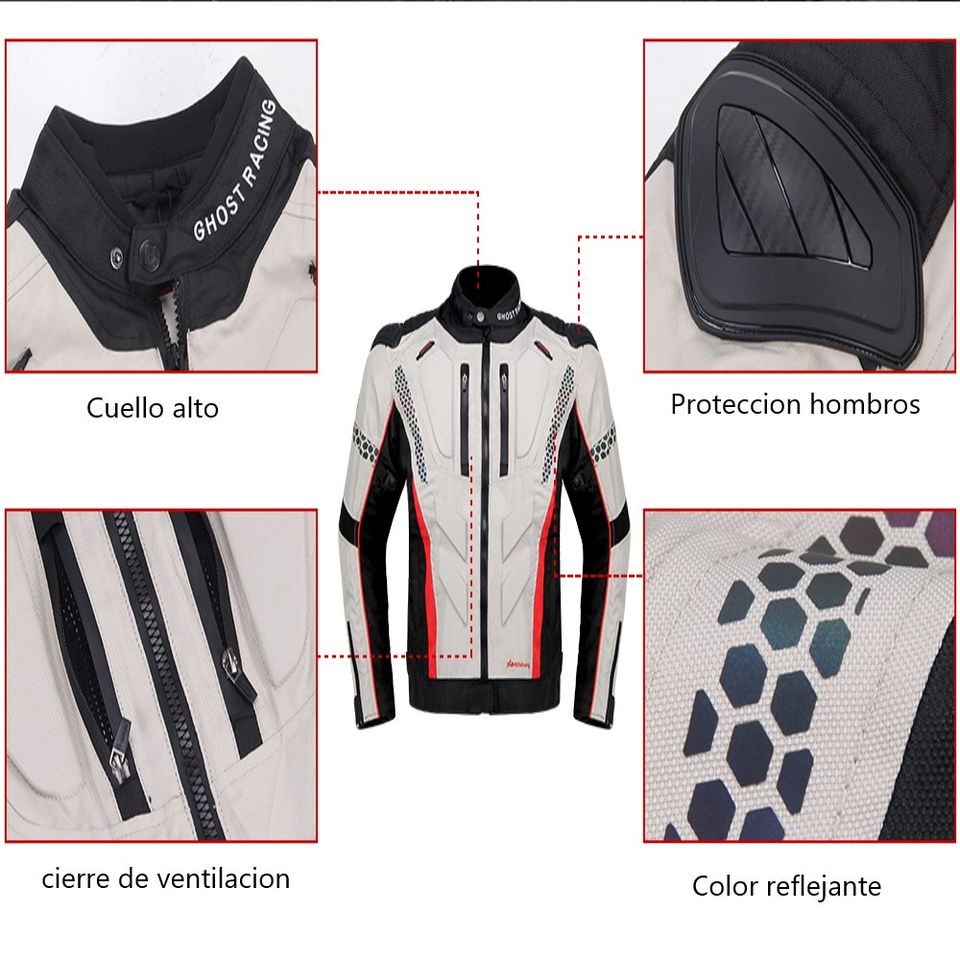 Chamarra Chaqueta pantalón moto hombre cazadora motocicleta protección armadura contra agua aire
