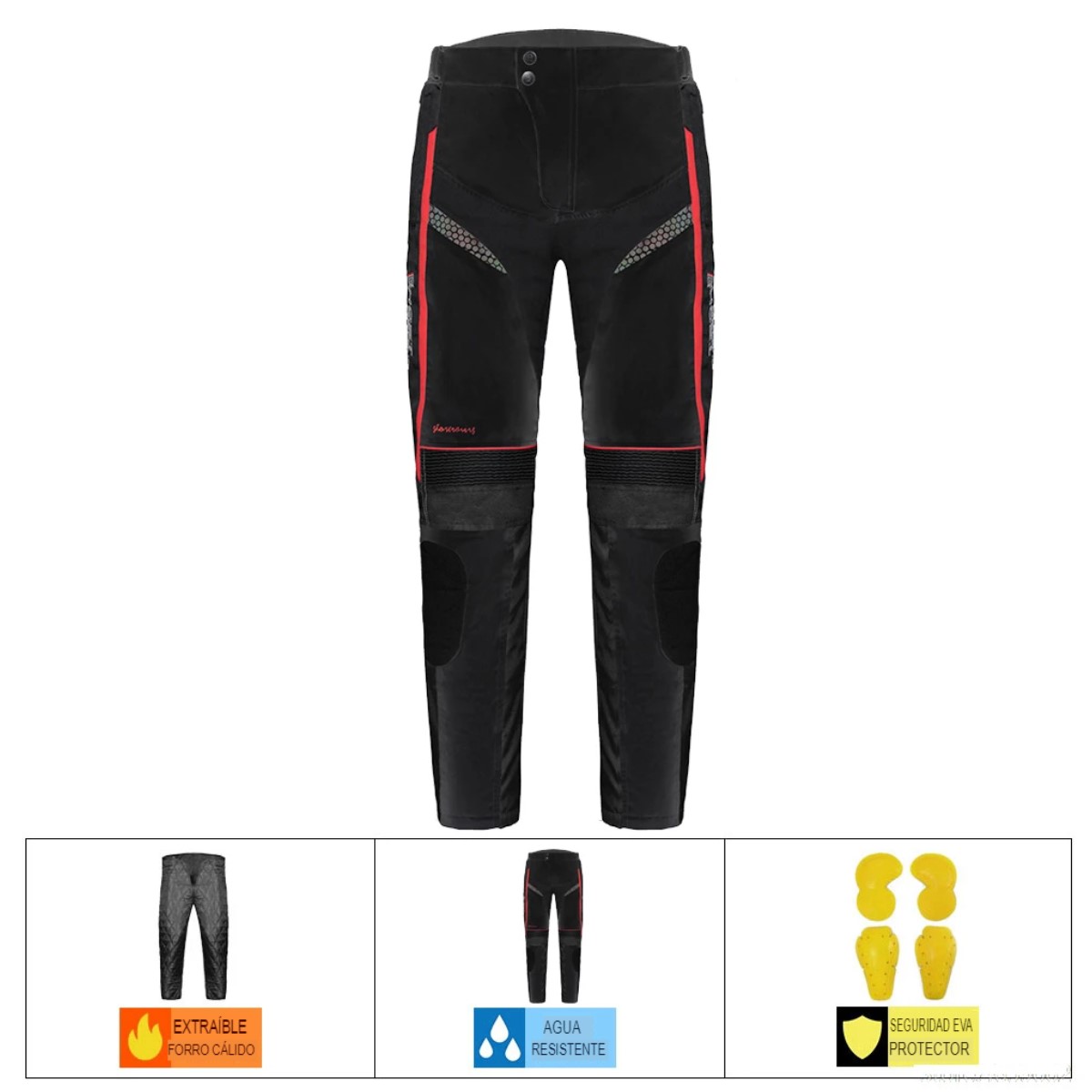 Chamarra Chaqueta pantalón moto hombre cazadora motocicleta protección armadura contra agua aire