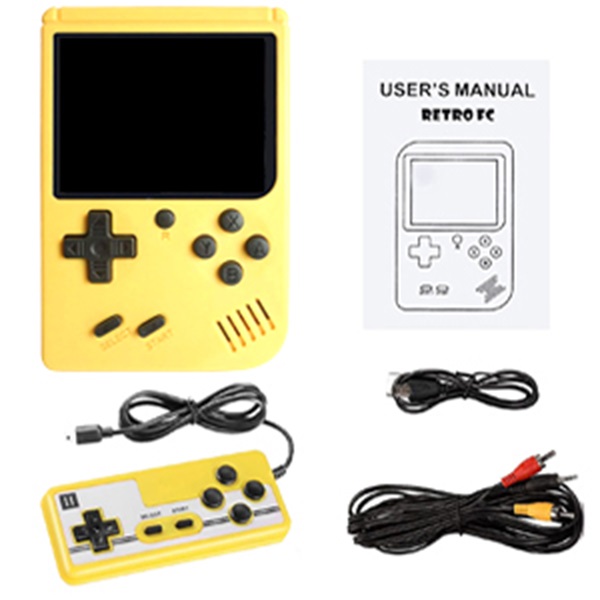 Consola retro Sup 400 juegos + un control Amarillo