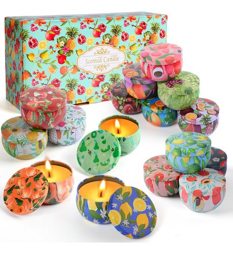 Velas Aromáticas De Cera De Soja 16 Piezas 
