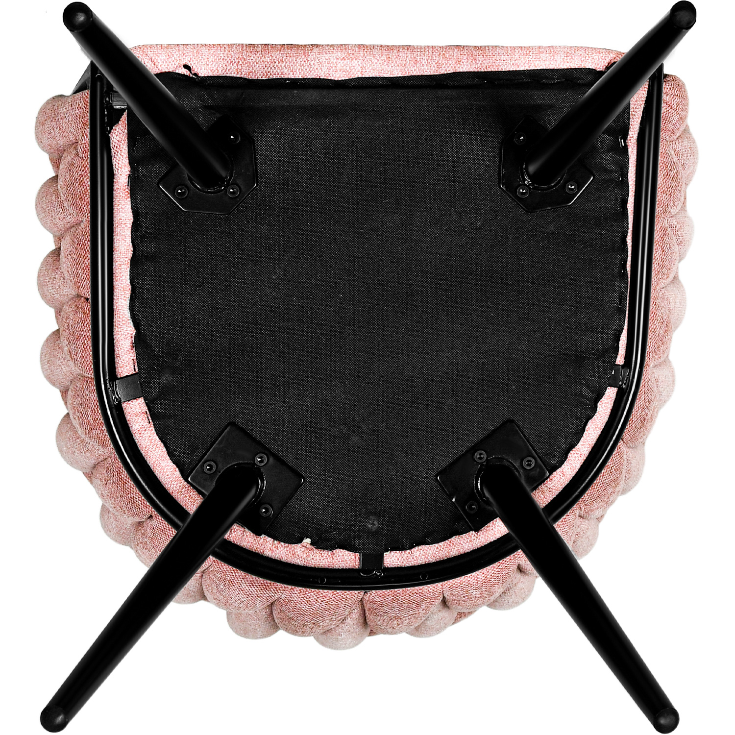 Set 2 Sillas Comedor Patron Tejido Elegante Moderno Rosa