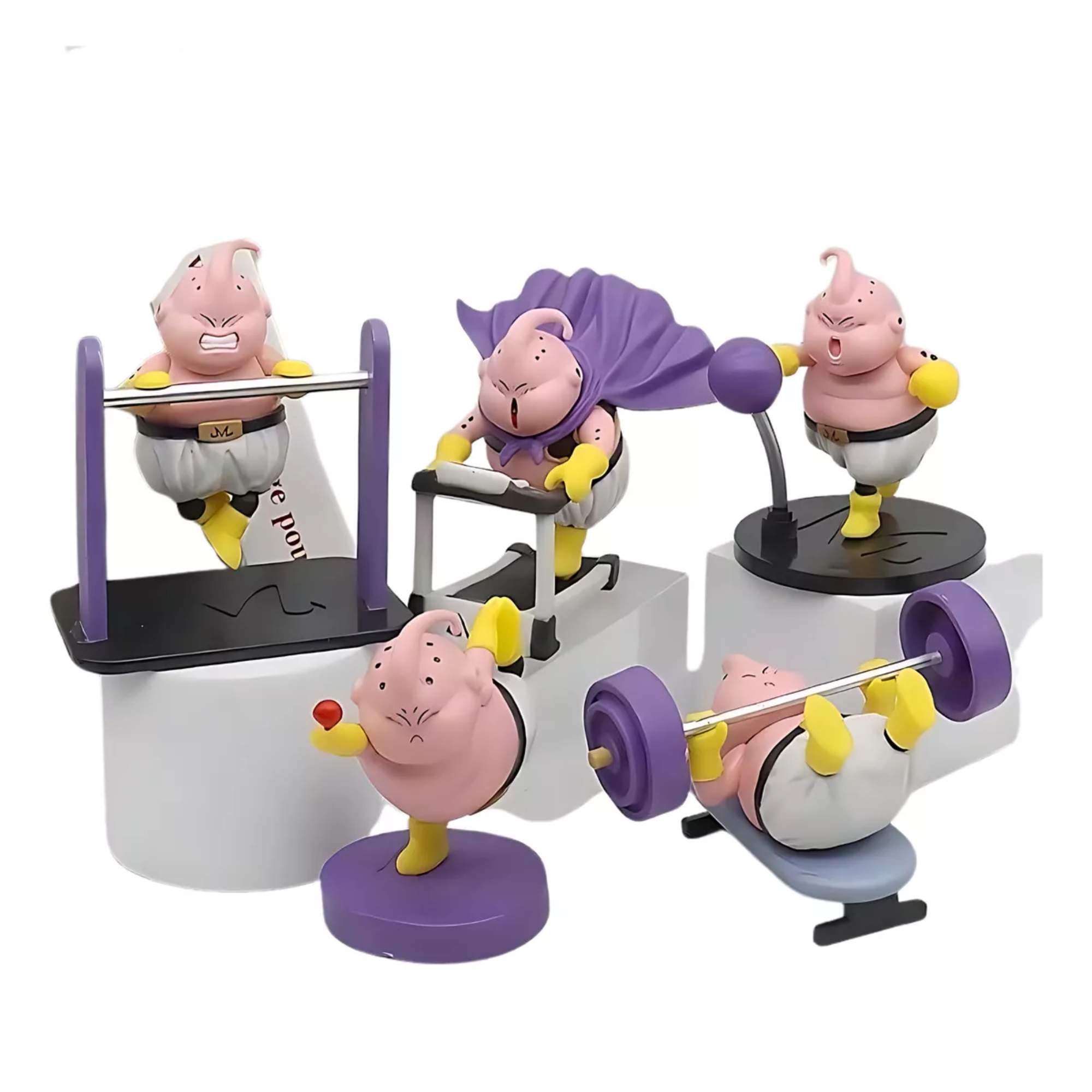Set 5 Figuras Majin Buu Fitness Anime Dragon Ball Z Boo Juguete Coleccionable