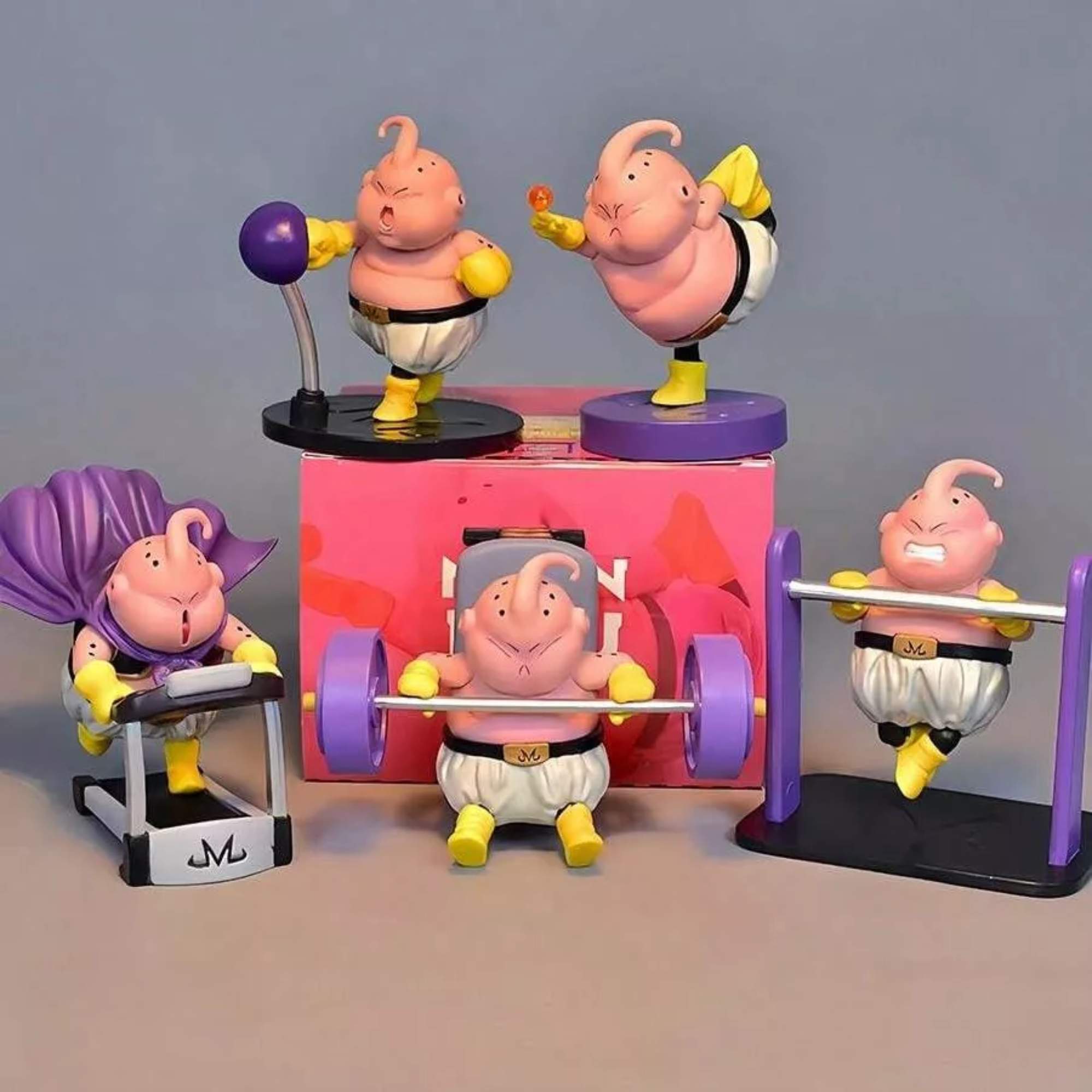 Set 5 Figuras Majin Buu Fitness Anime Dragon Ball Z Boo Juguete Coleccionable