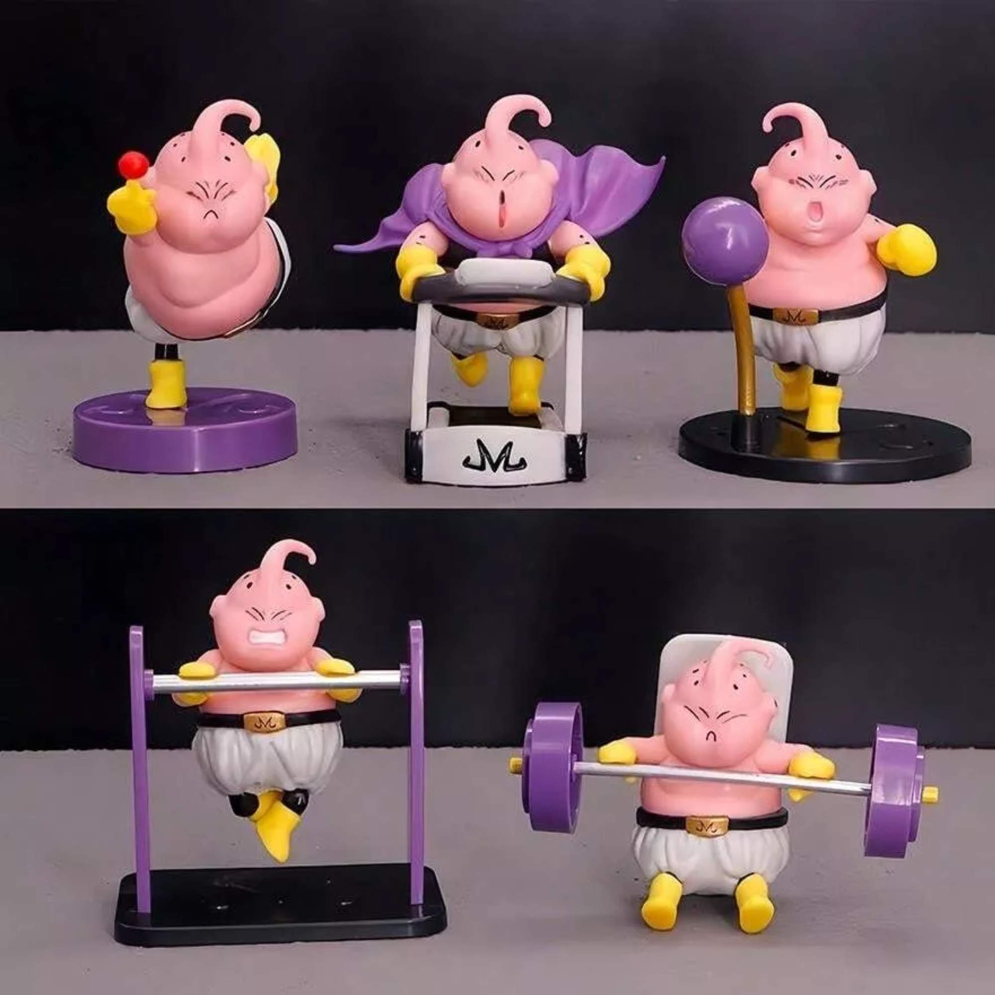 Set 5 Figuras Majin Buu Fitness Anime Dragon Ball Z Boo Juguete Coleccionable