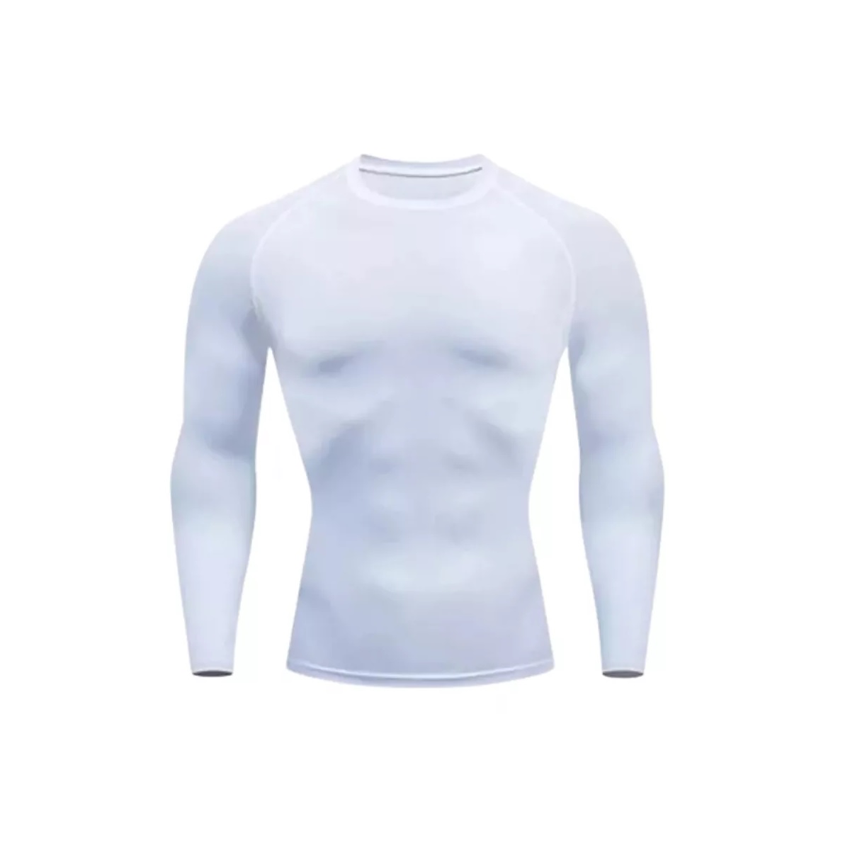 Playera Licra Deportiva Secado Rápido De Compresión Blanco XL