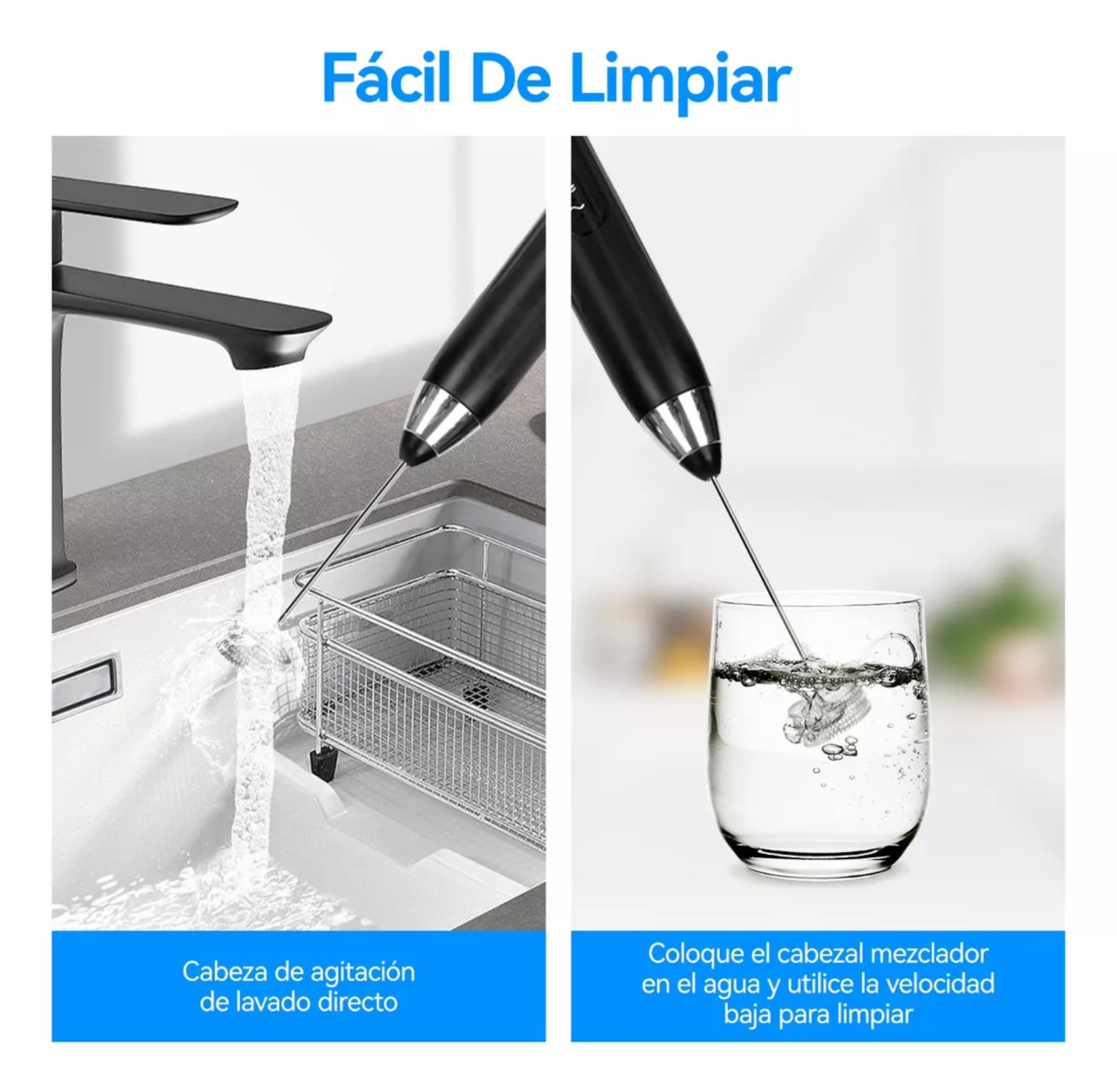 Espumador De Leche Batidor Eléctrico Y Portátil Para Café