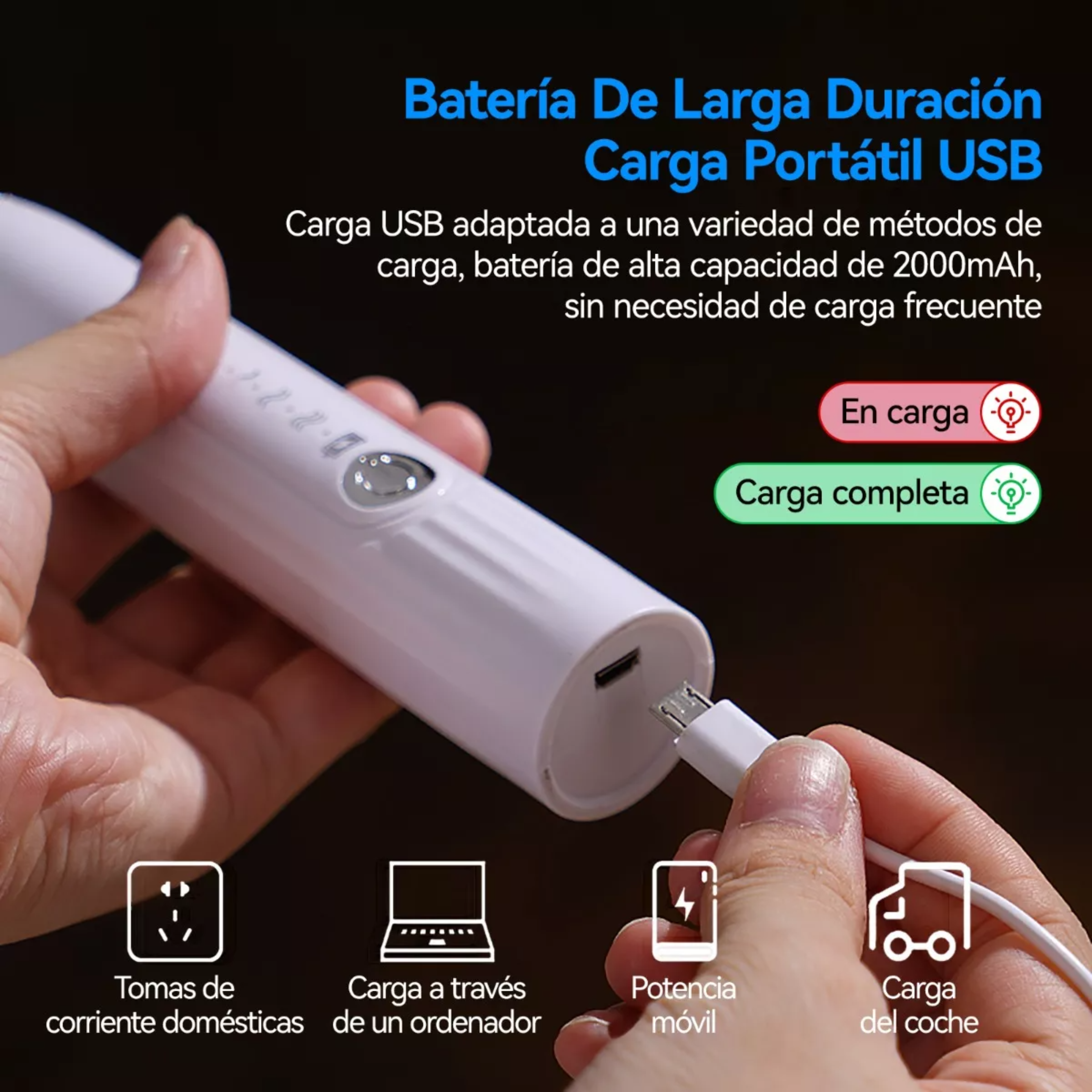 Espumador De Leche Batidor Eléctrico Y Portátil Para Café