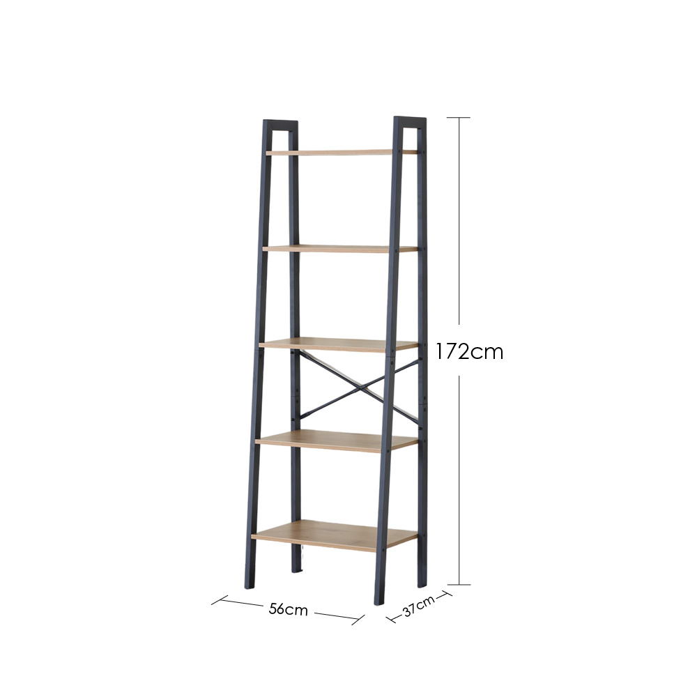 Ilios Innova | Librero Organizador 5 Estantes Estructura en A, Perfecto Para Organizar Libros