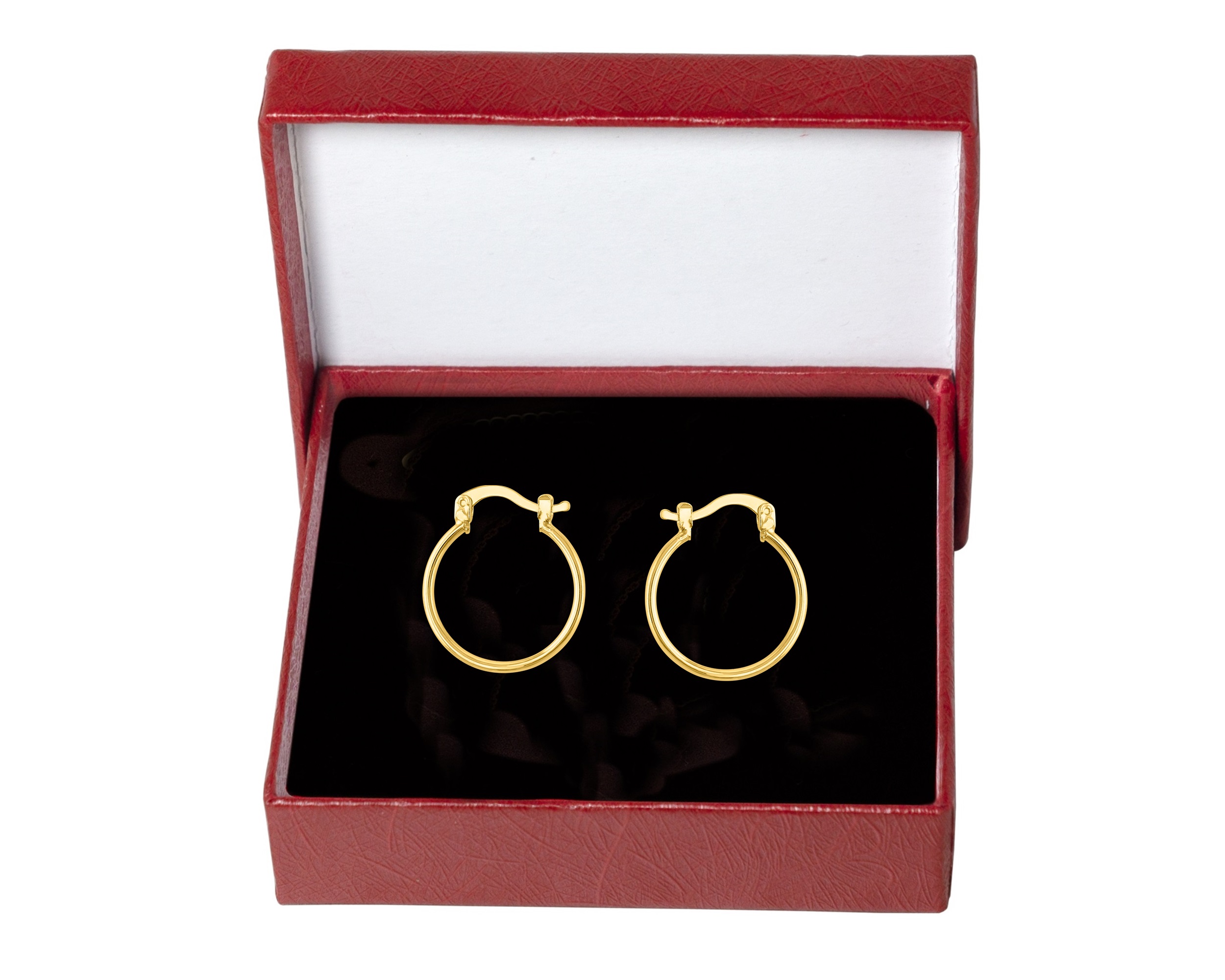 Arete Arracada Oro 10k Horoz Lisa S641
