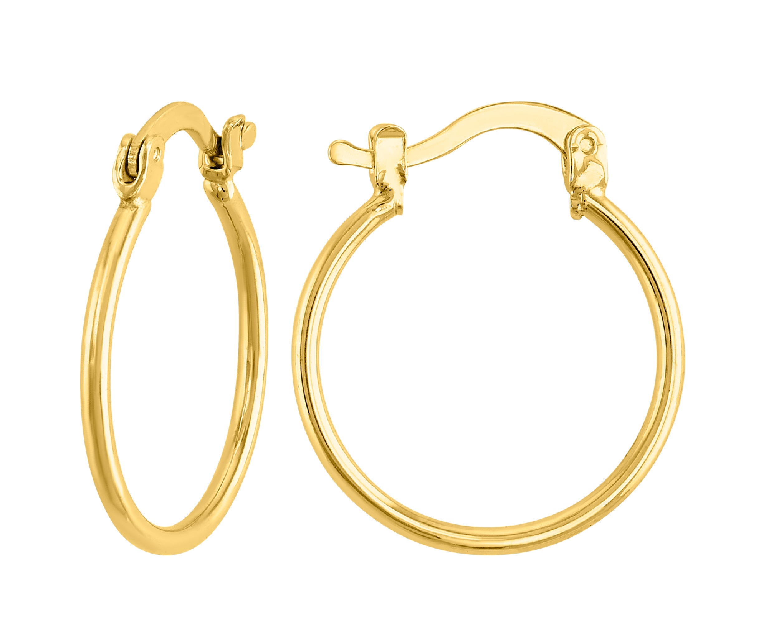 Arete Arracada Oro 10k Horoz Lisa S641