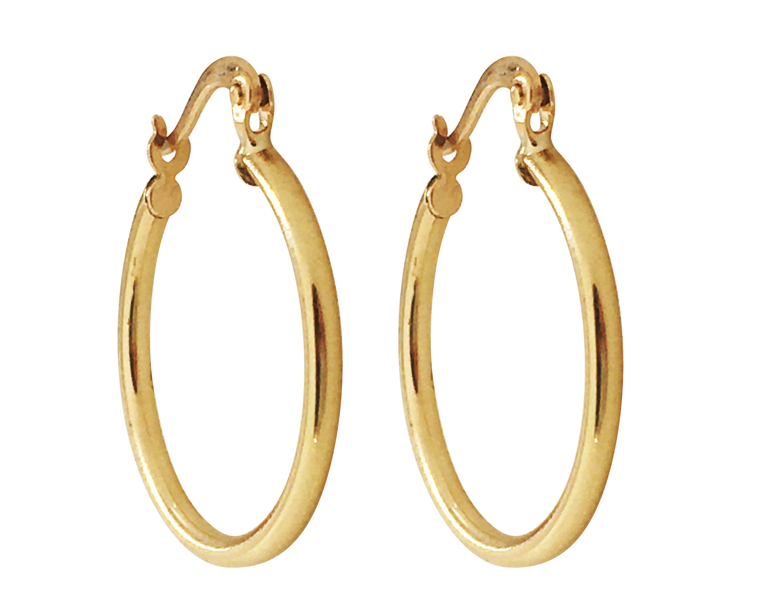 Arete Arracada Oro 10k Horoz Lisa S641