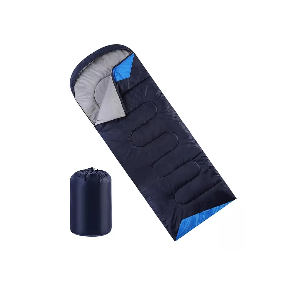 Saco De Dormir Portátil Para Cámping Interior Y Exterio Azul Marino