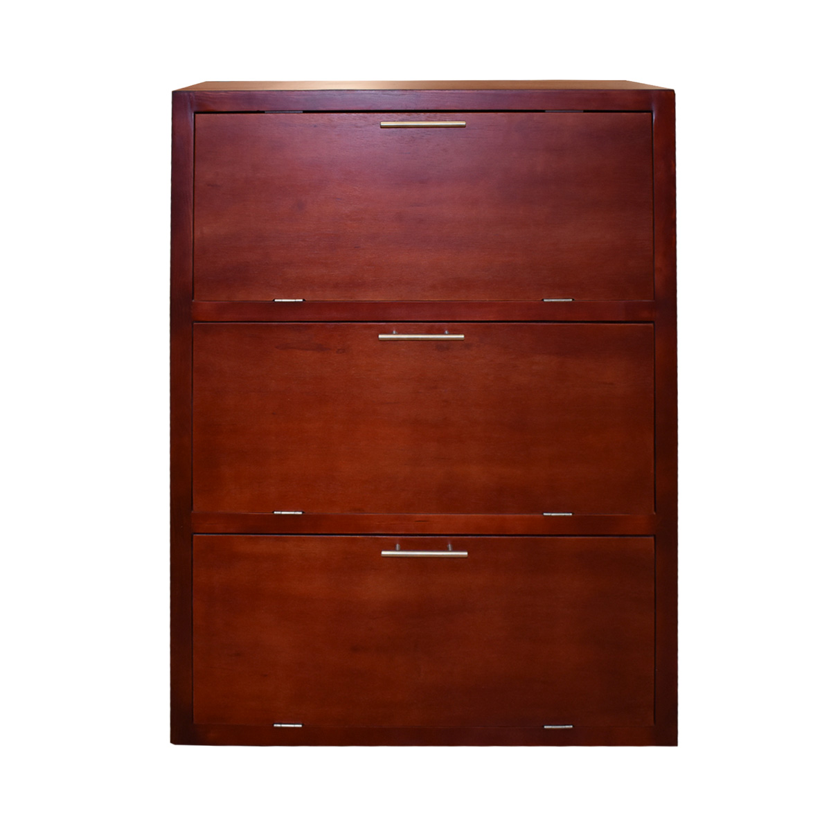 "Mueble Zapatero Moderno Minimalista Para 36 Pares O 24 Pares Caoba  "