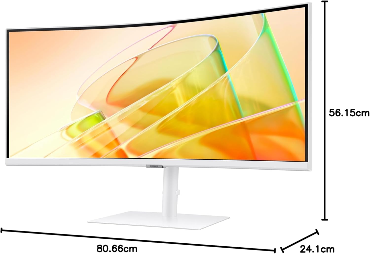 Samsung Monitor 34" Thunderbolt Curvo High Resolution White LS34C650TANXGO