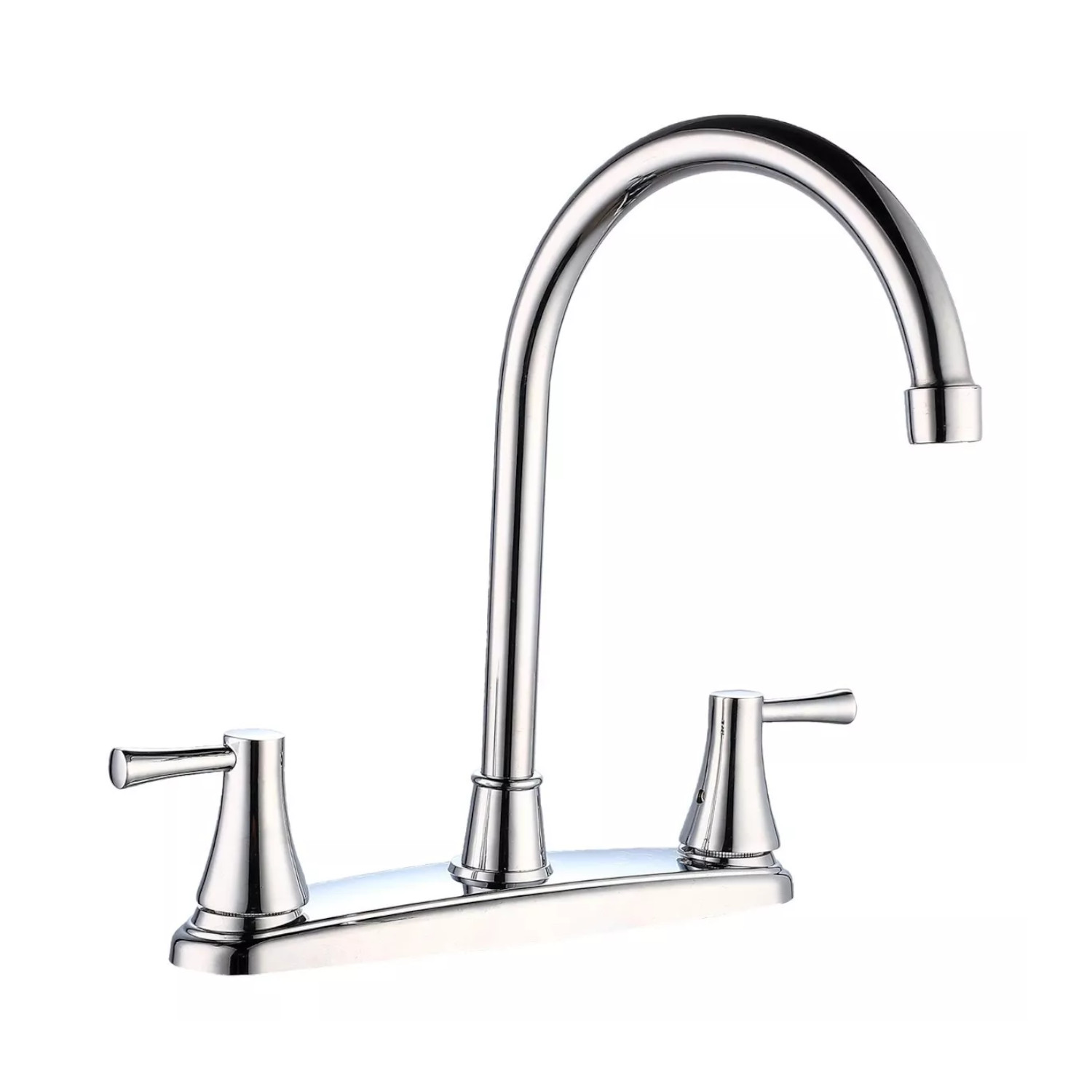 Llave Mezcladora Fregadero O Tarja Cocina Alfa Acero Inoxidable Cromada Manerales Cisne