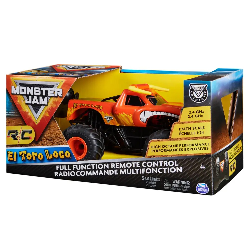 Coche de Control Remoto Spin Master Monster Jam Toro Loco 1:25