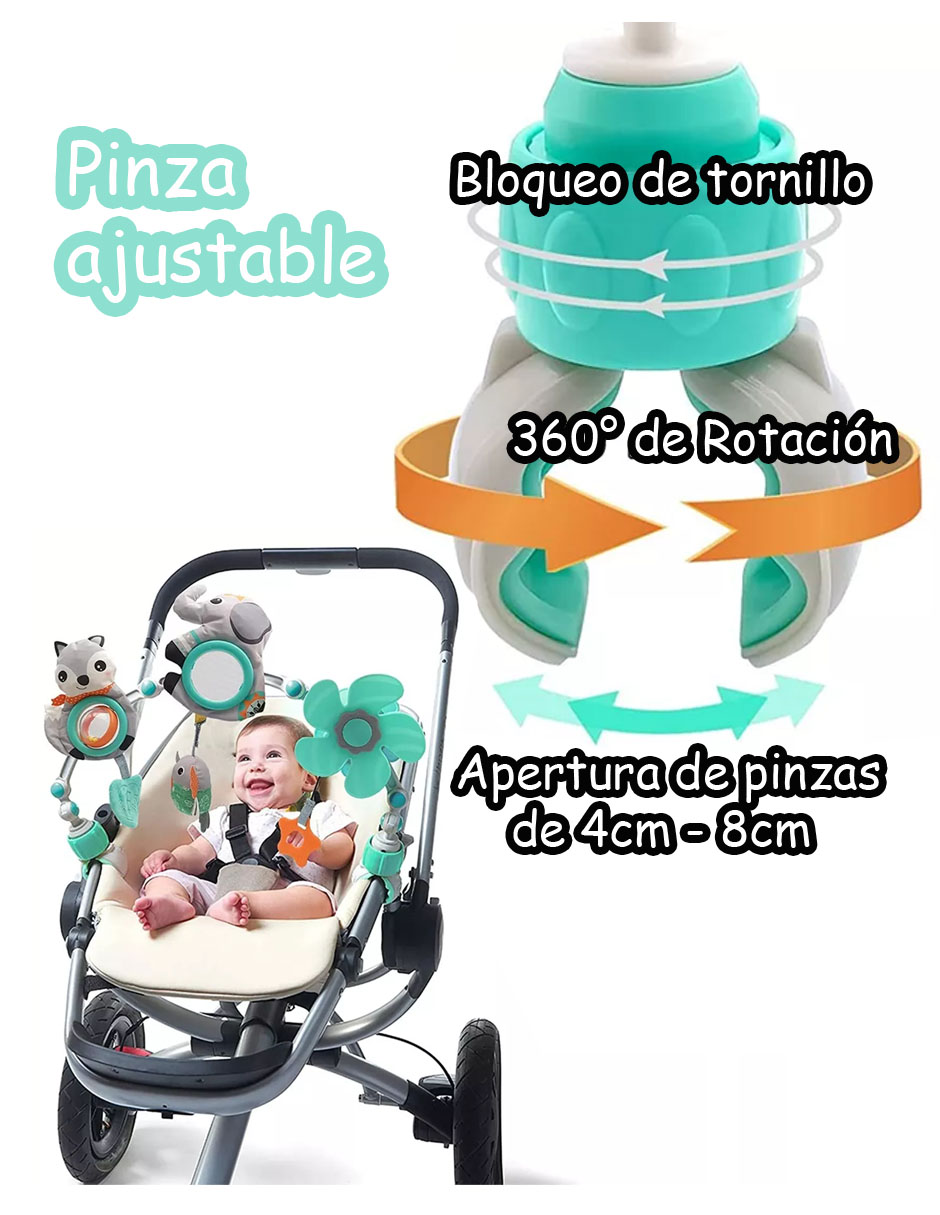 Juguete Movil Colgante para Cuna o Carriola Gym  Multifuncional