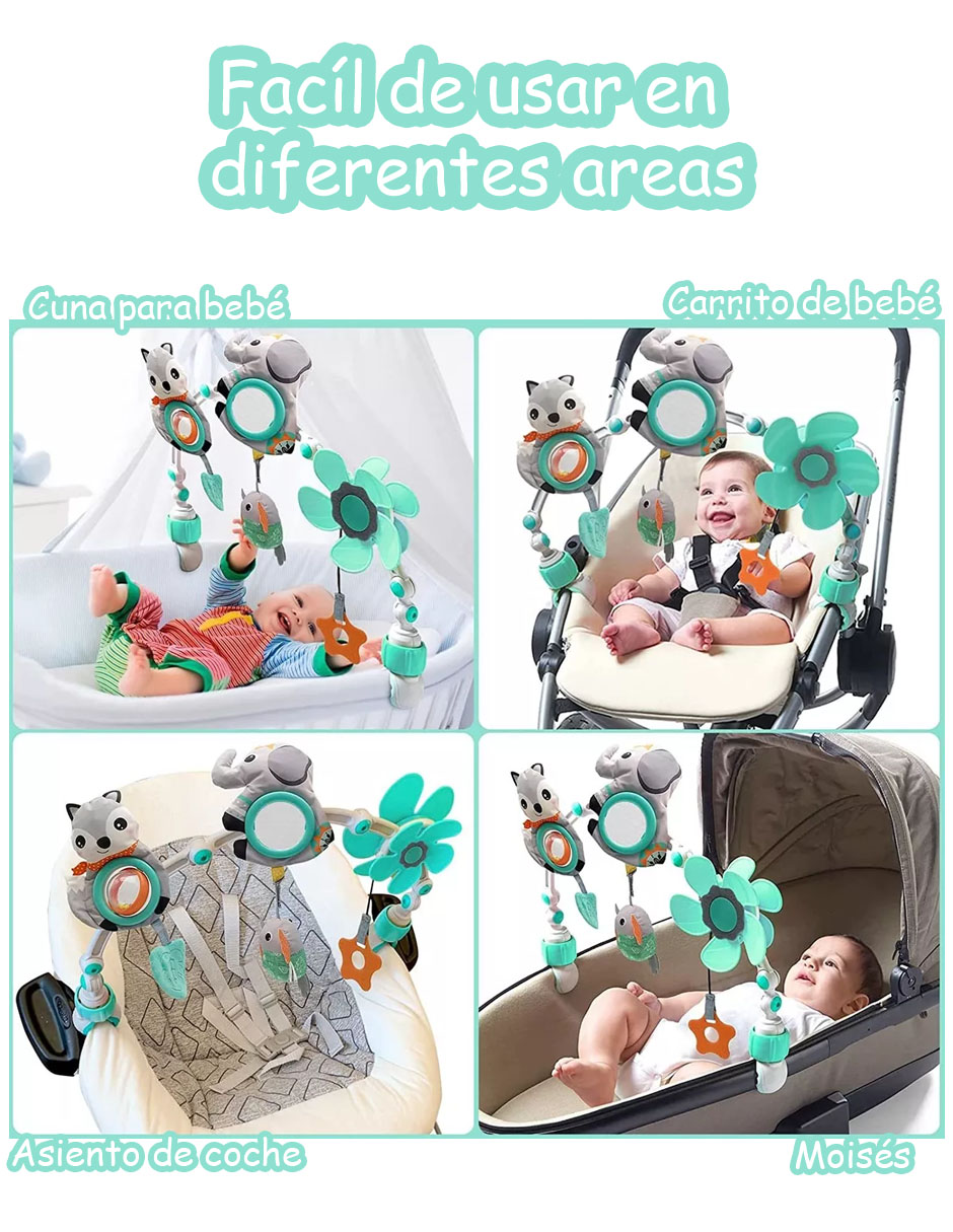 Juguete Movil Colgante para Cuna o Carriola Gym  Multifuncional