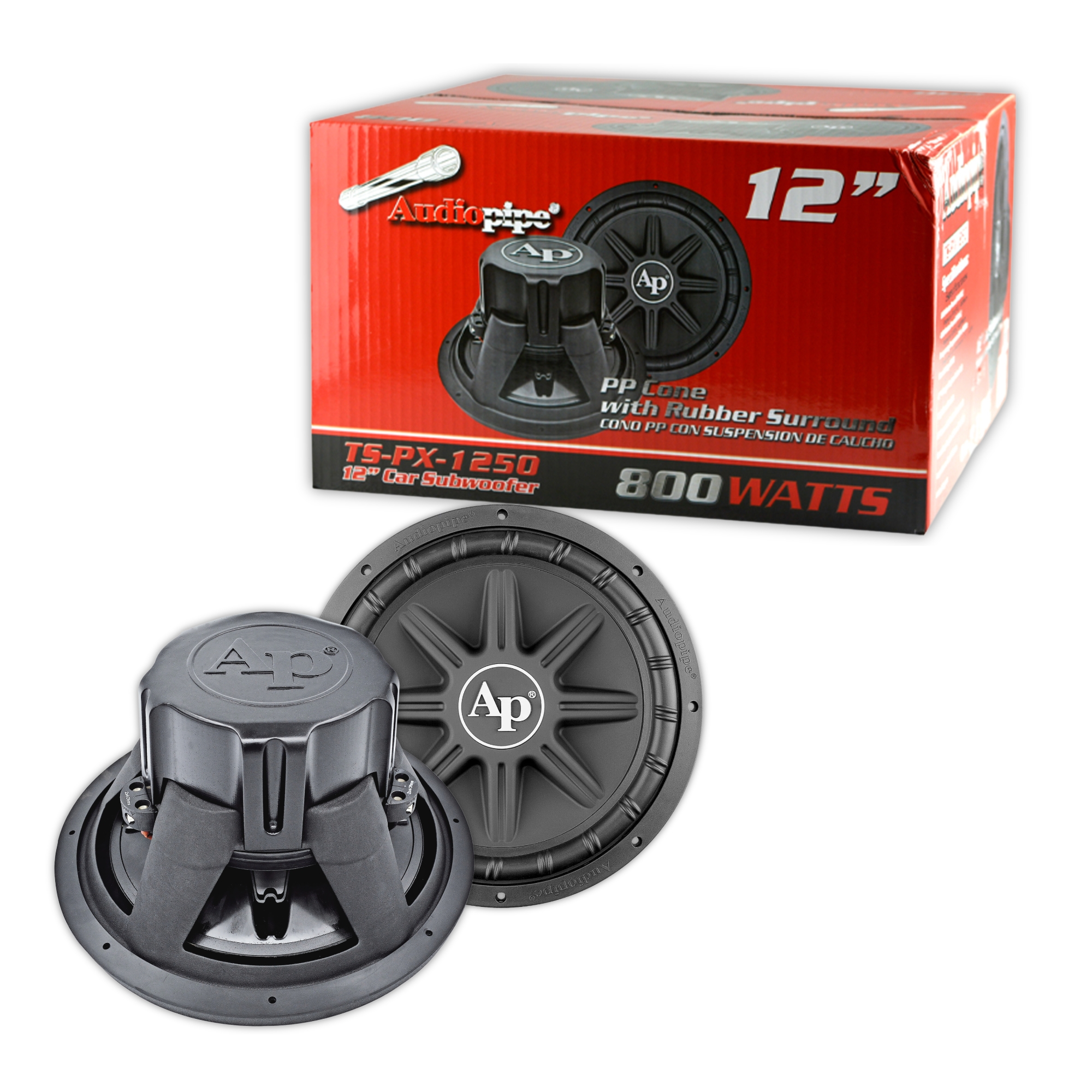 Subwoofer Doble Bobina Audiopipe TSPX1250 12 PLG 800W