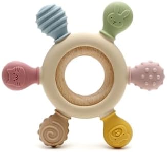 A uunida baby Mordedera para Bebe de Silicona Libre de BPA - Juguetes para Bebe de 0 a 6 Meses