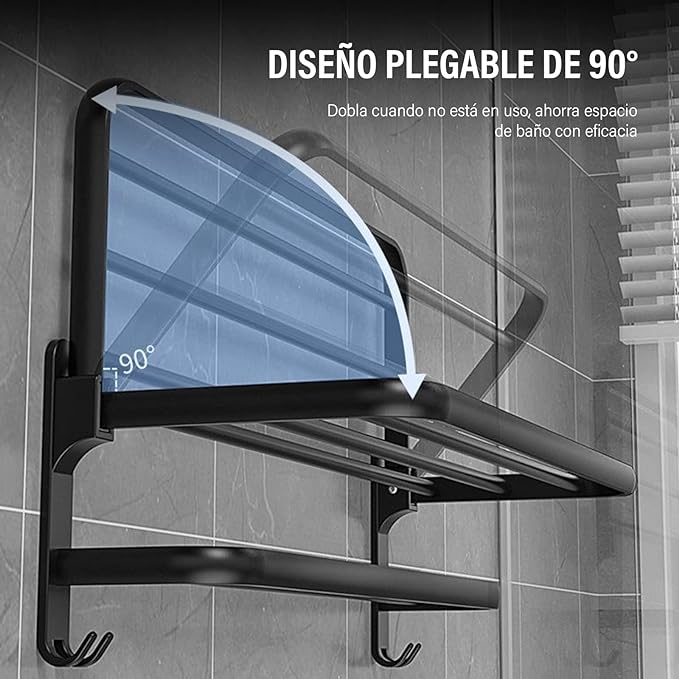 A DEKITA Estante de Toallas, Toalleros de Baño Pared
