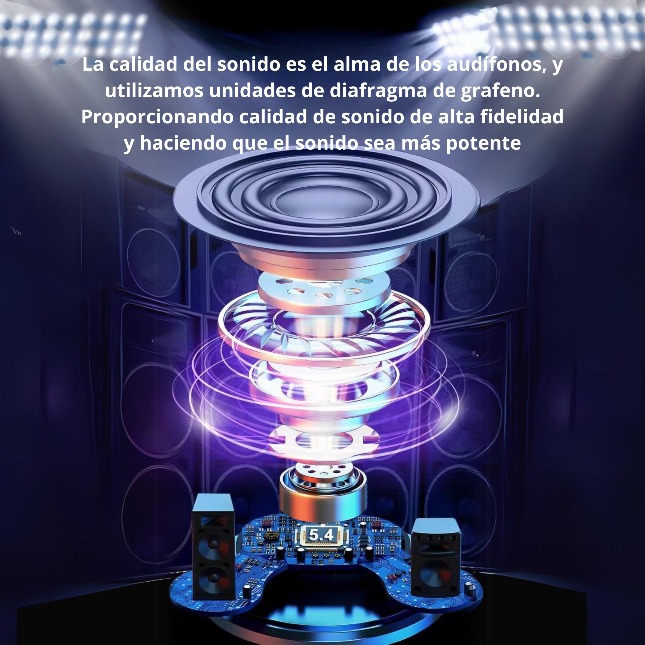 Audífonos Inalámbricos Studio Auriculares Bass SE-60