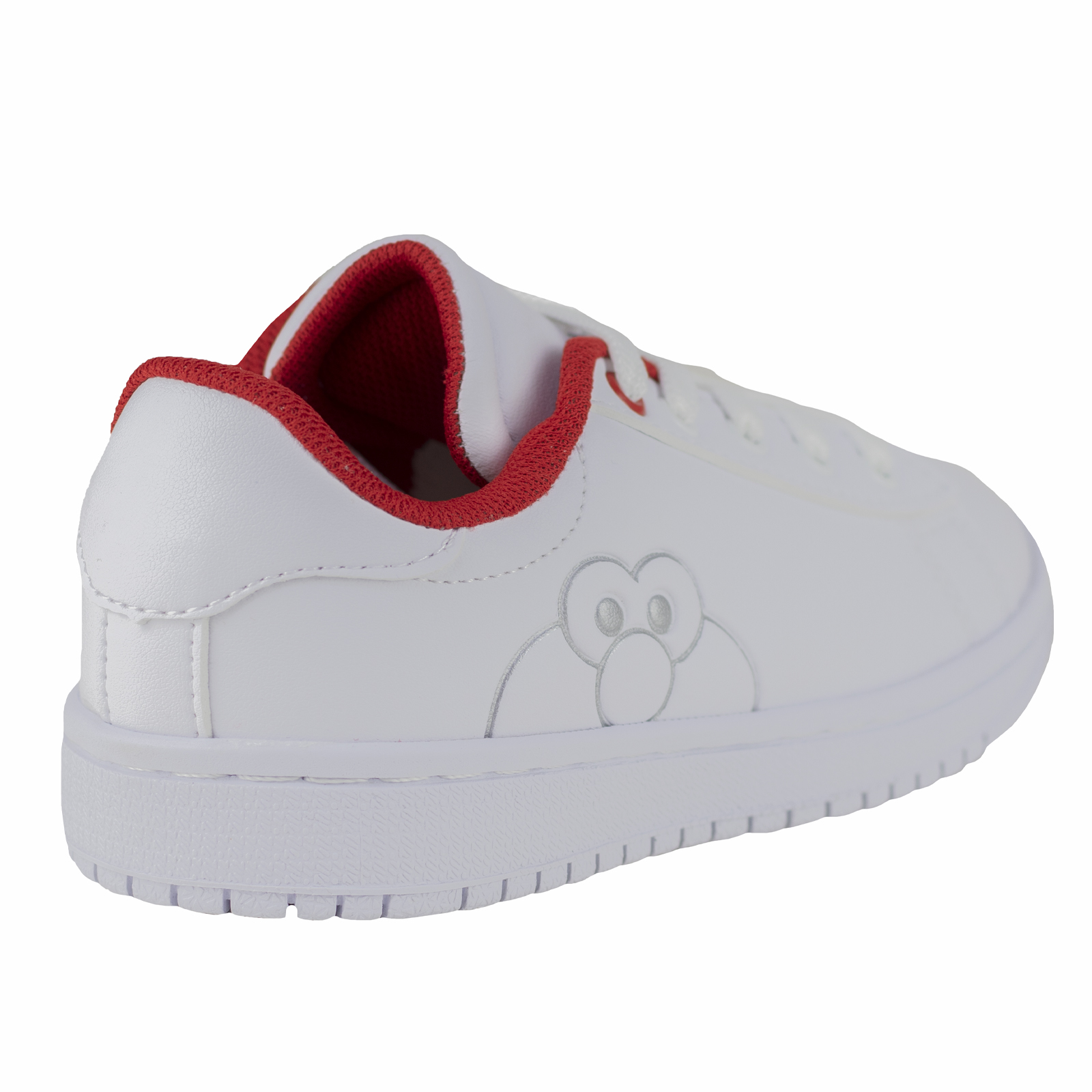 Tenis Blanco Rojo Escolar Para Niño Plaza Sesamo Karsten 41506-2a Choclo Urban