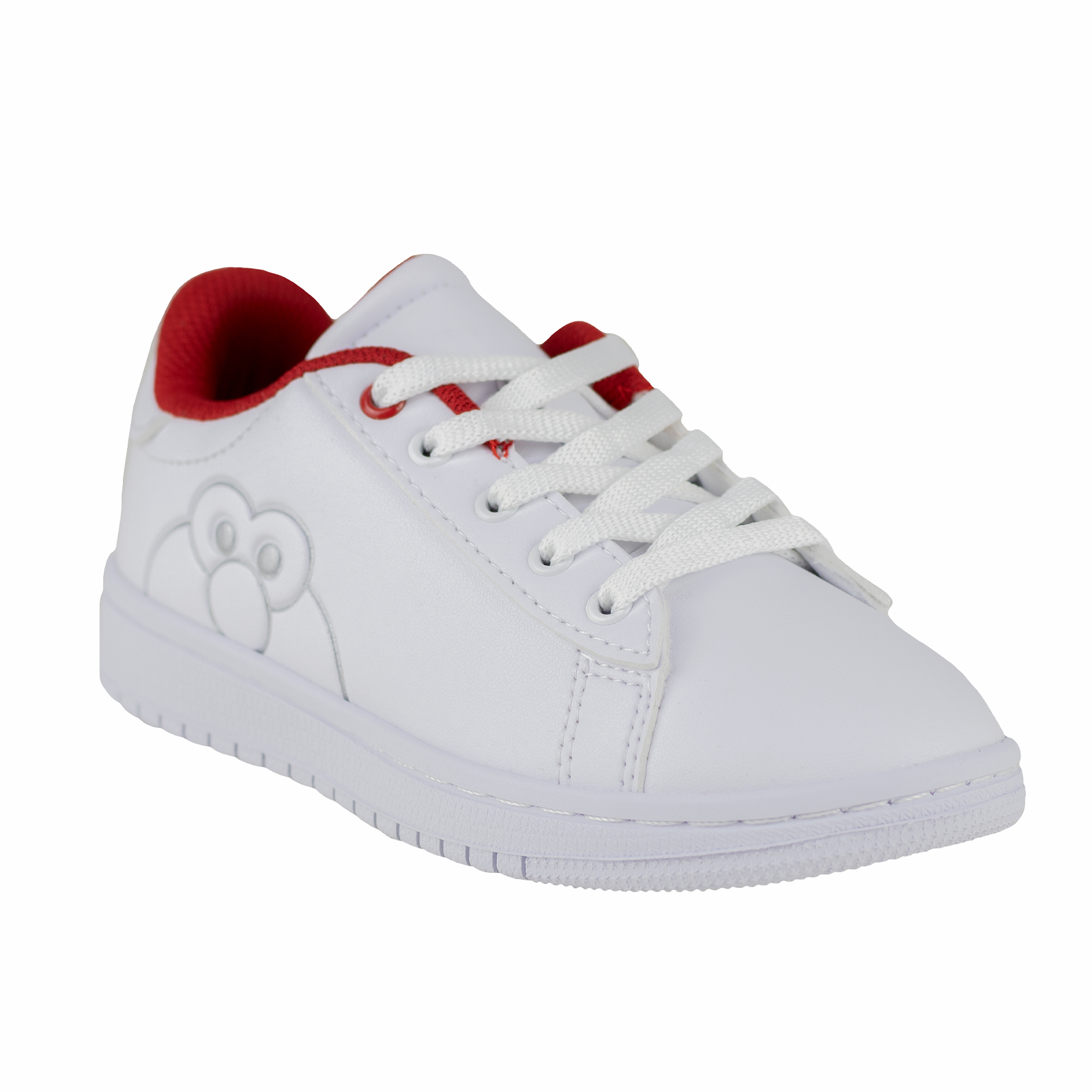 Tenis Blanco Rojo Escolar Para Niño Plaza Sesamo Karsten 41506-2a Choclo Urban