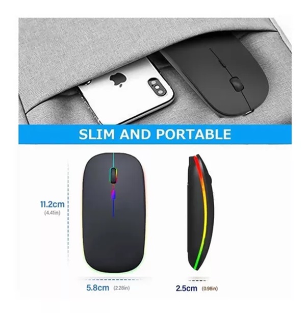 Mouse Gamer Inalambrico Recargable usb 2.4 wireless - Juglute