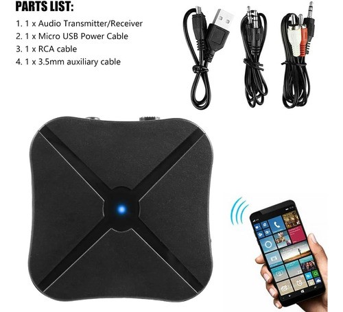 Transmisor Receptor 2 En 1 Bluetooth Audio Estéreo Bluetooth