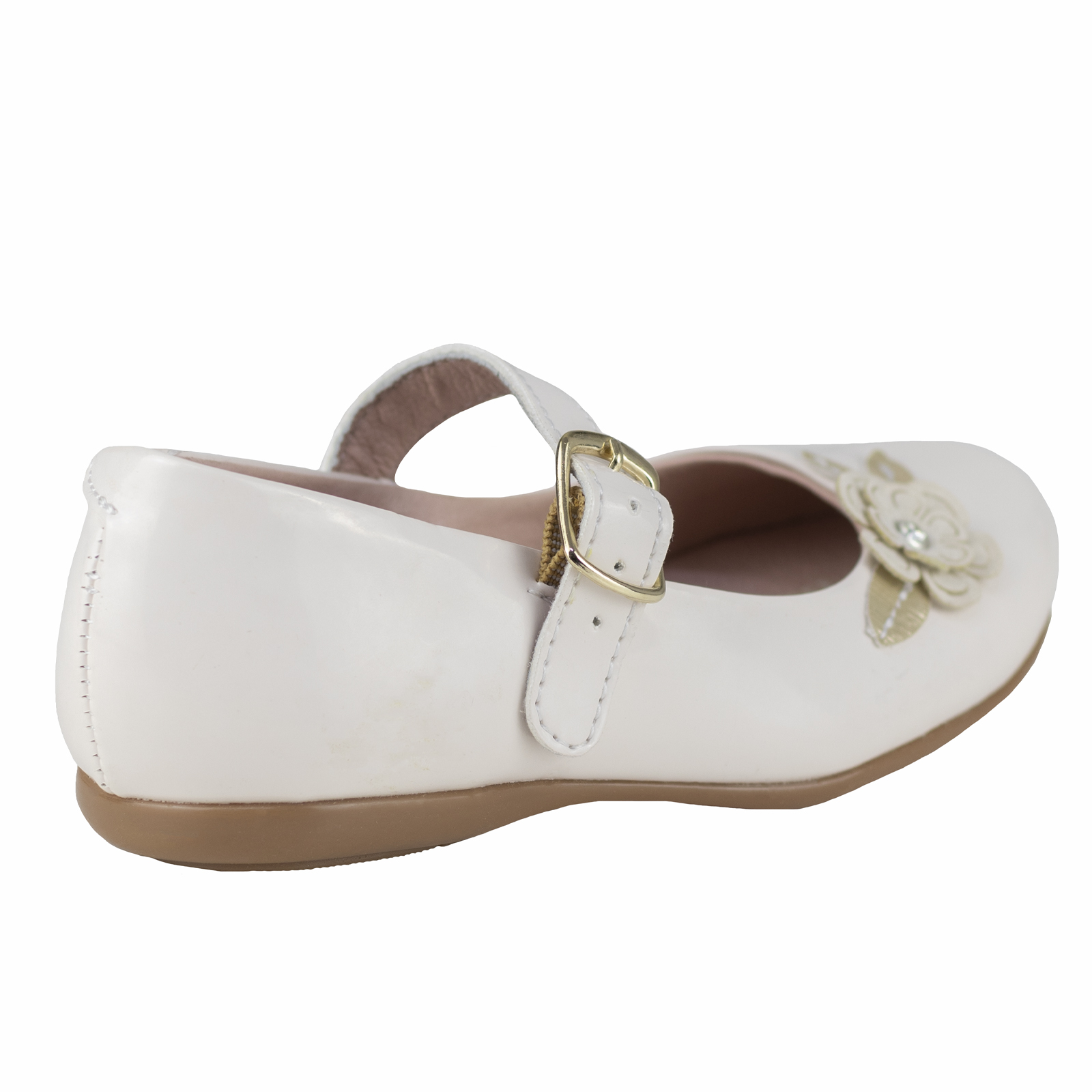Ballerina Para Niña De Vestir Fiesta Karsten 56237-41A Charol Hueso 17.5-21