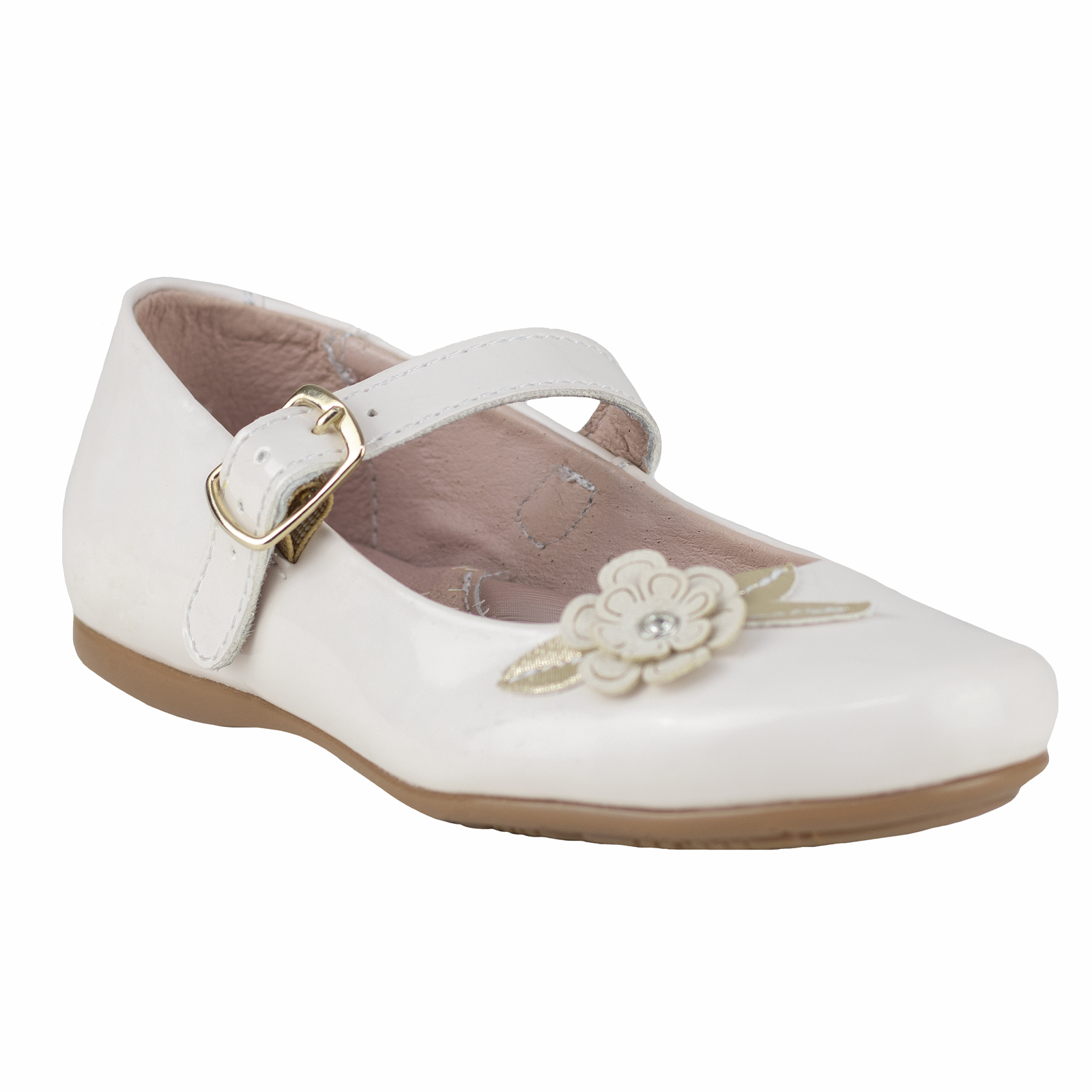 Ballerina Para Niña De Vestir Fiesta Karsten 56237-41A Charol Hueso 17.5-21