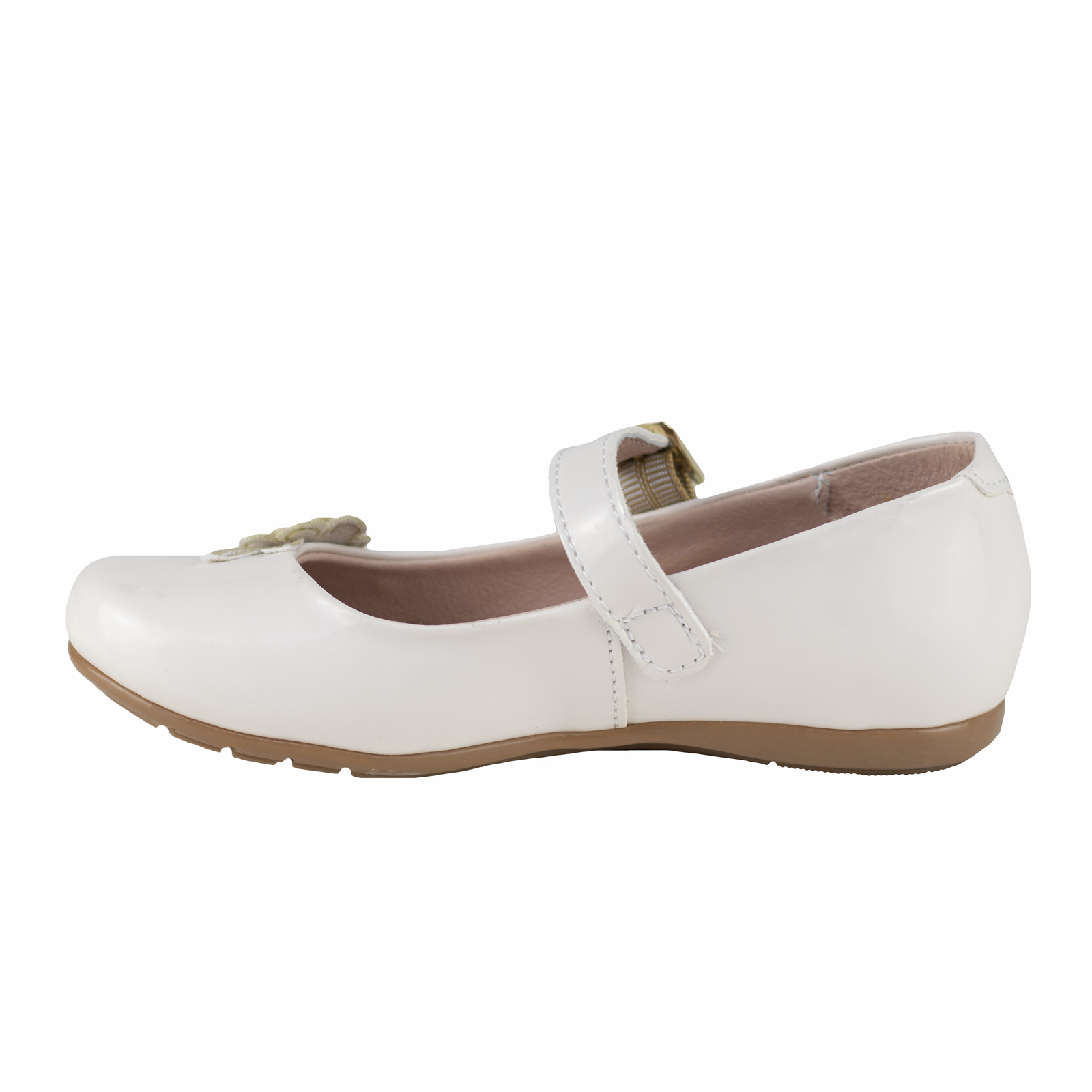 Ballerina Para Niña De Vestir Fiesta Karsten 56237-41A Charol Hueso 17.5-21