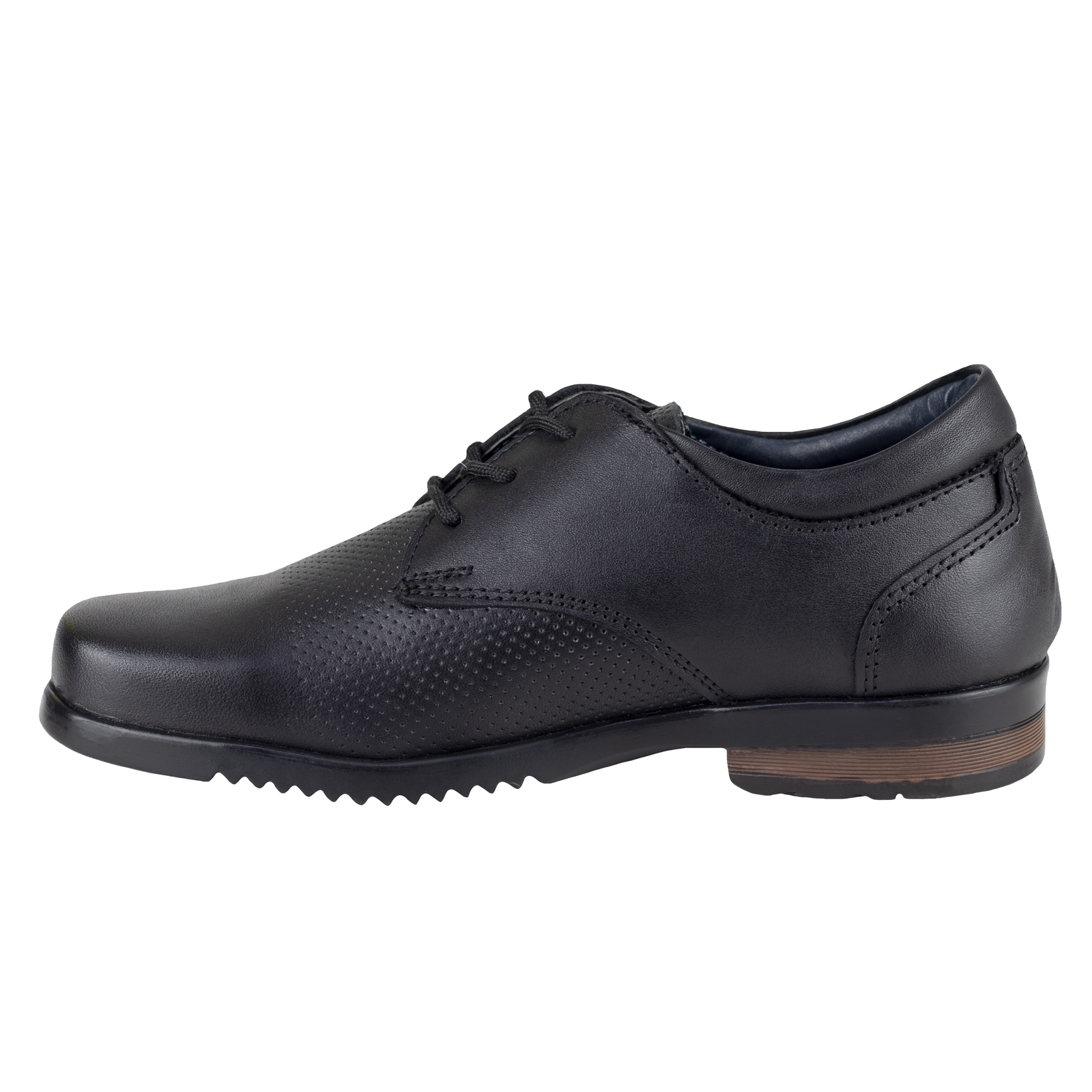 Zapato Negro Escolar Para Niño Azul Plumbago 00800 Semivestir