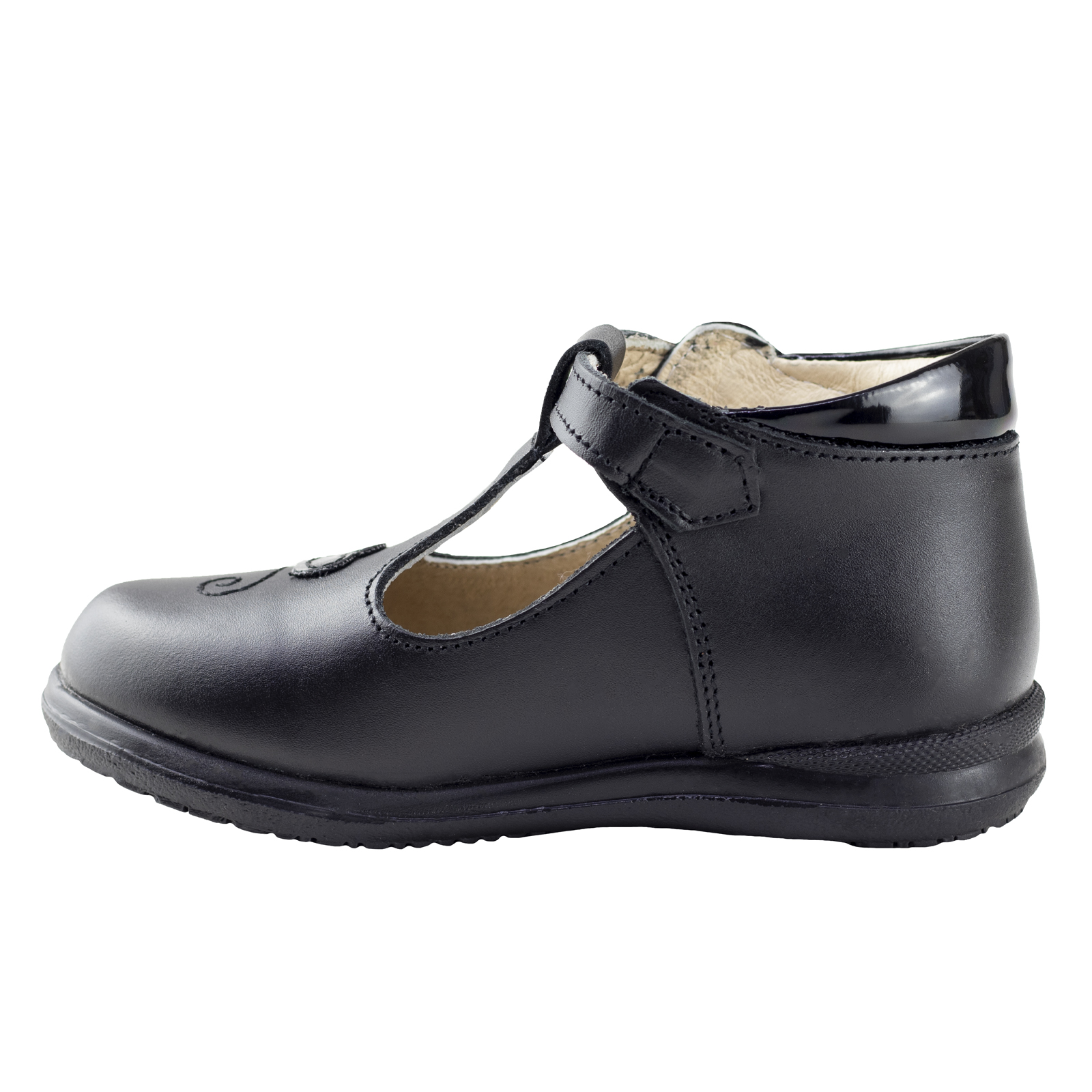 Zapato Negro Bota Niña Dogi E2020 Negro Confort Piel 13-17.5