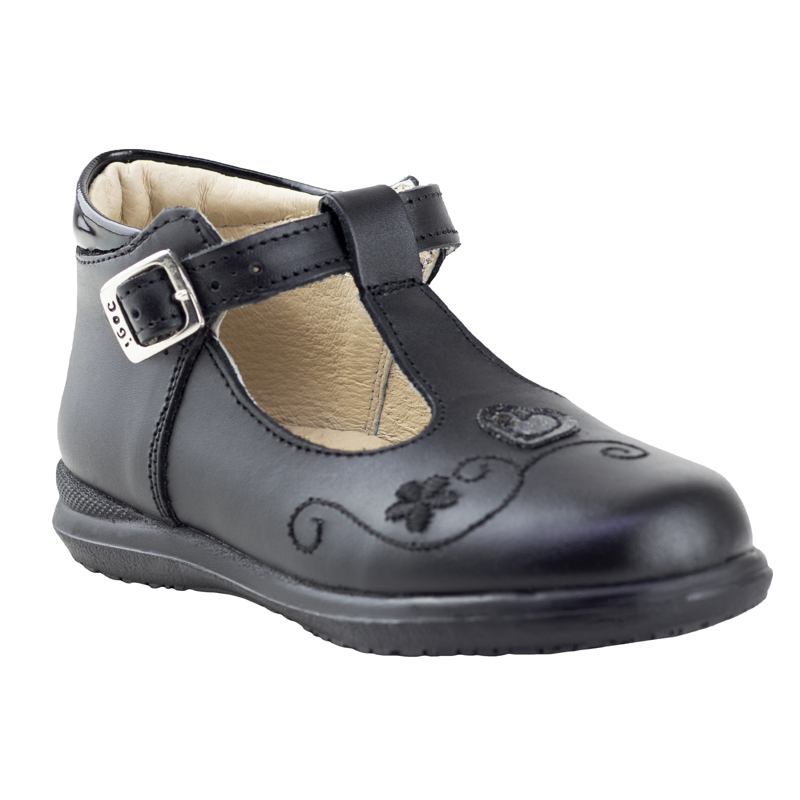 Zapato Negro Bota Niña Dogi E2020 Negro Confort Piel 13-17.5
