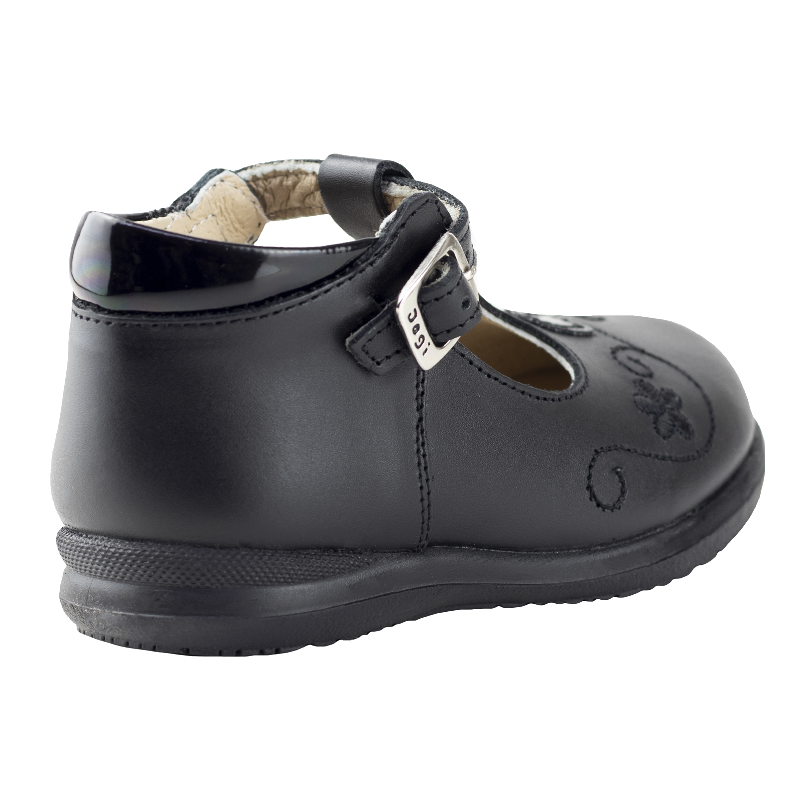 Zapato Negro Bota Niña Dogi E2020 Negro Confort Piel 13-17.5