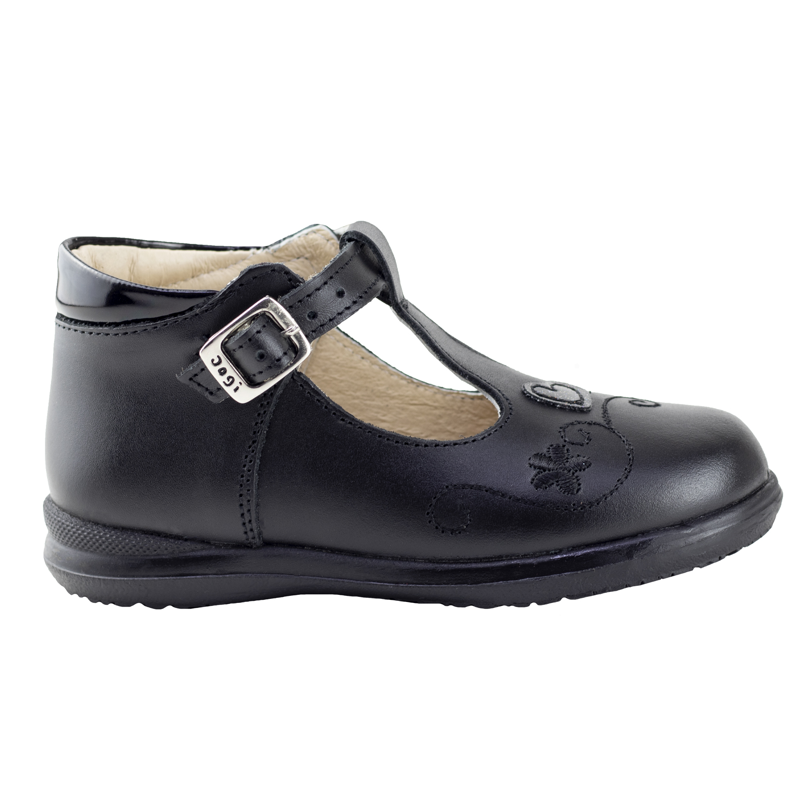 Zapato Negro Bota Niña Dogi E2020 Negro Confort Piel 13-17.5