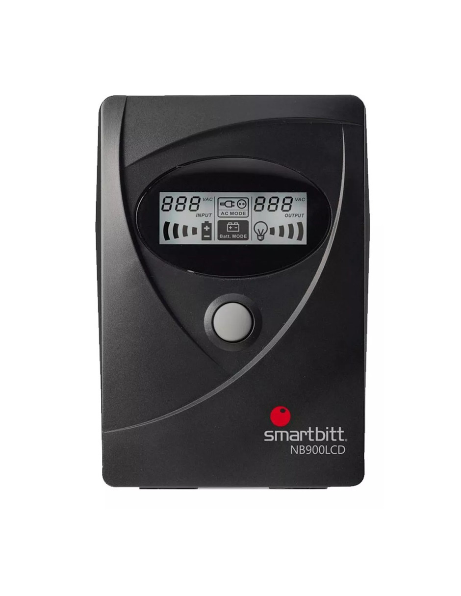 Smartbitt No Break, UPS Interactivo de 900 VA / 450W, SBNB900LCD