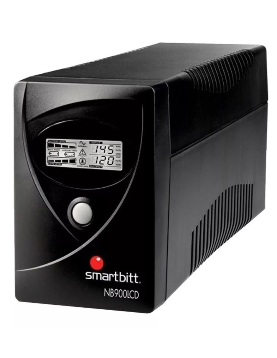 Smartbitt No Break, UPS Interactivo de 900 VA / 450W, SBNB900LCD