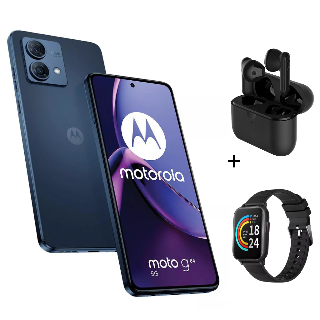 Combo de Celular Moto G84 12gb ram 256gb+ Smartband+ Audífonos.