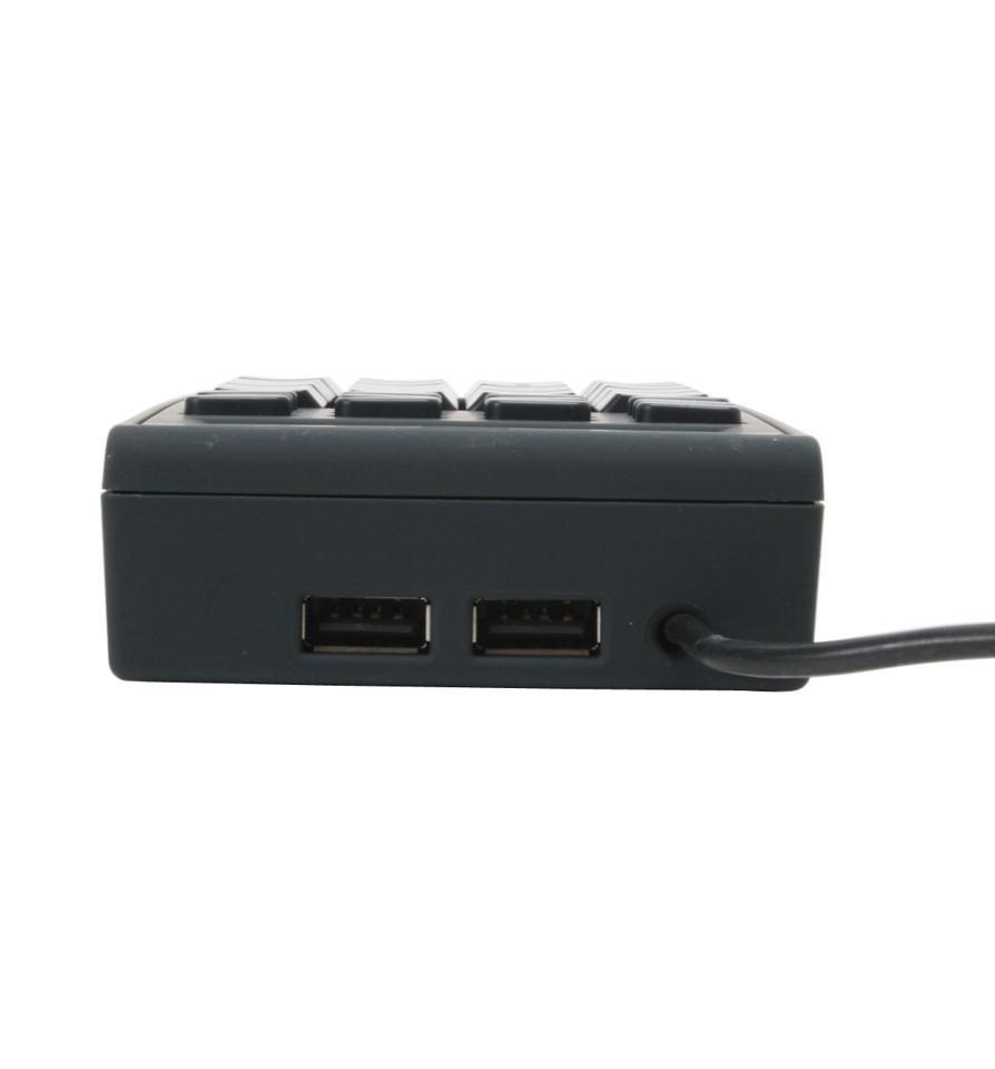 Kensington Teclado numérico USB, Alámbrico con 2 Puertos USB, KP8693