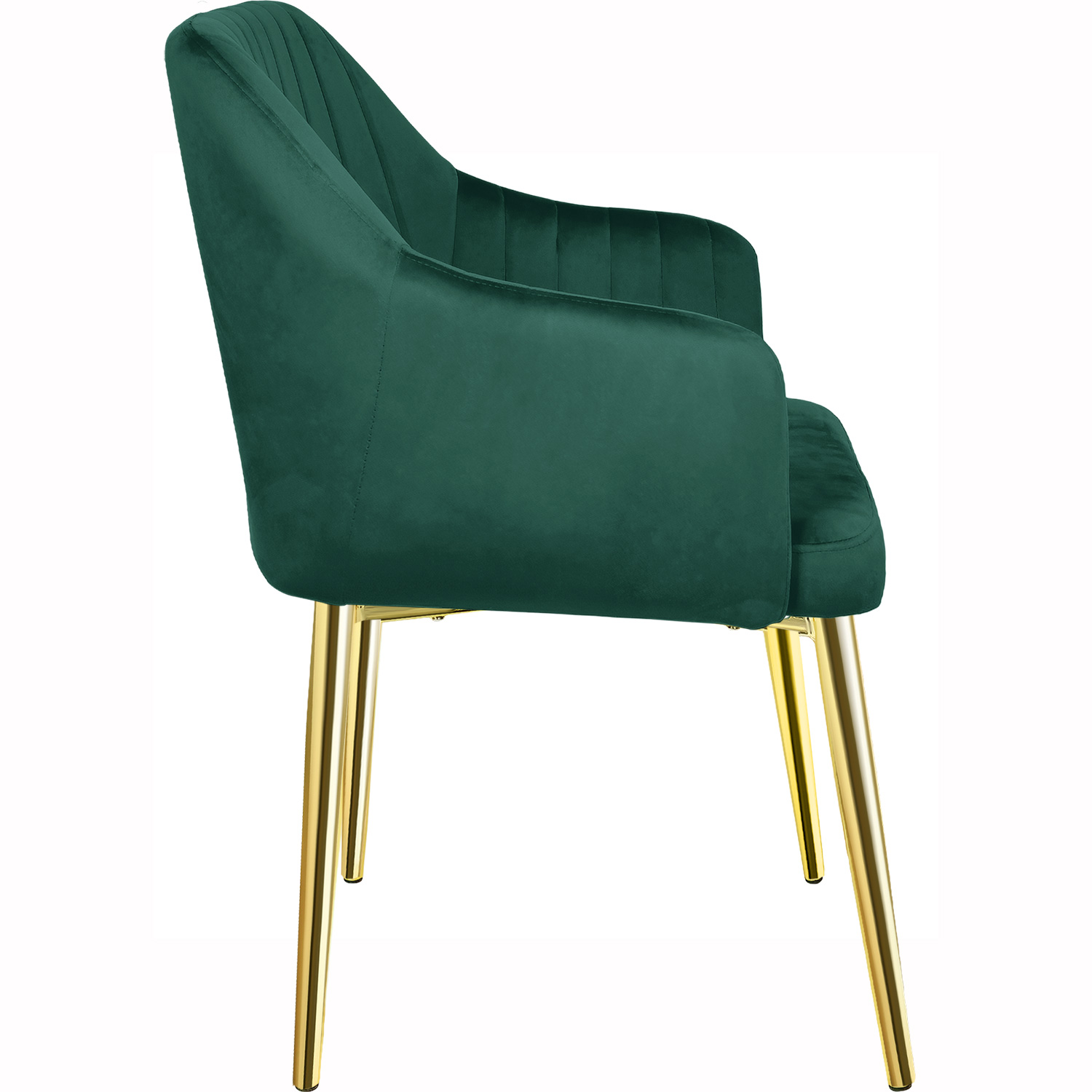 Set 2 Sillones Sillas Comedor Modernos Terciopelo Elegantes Verde