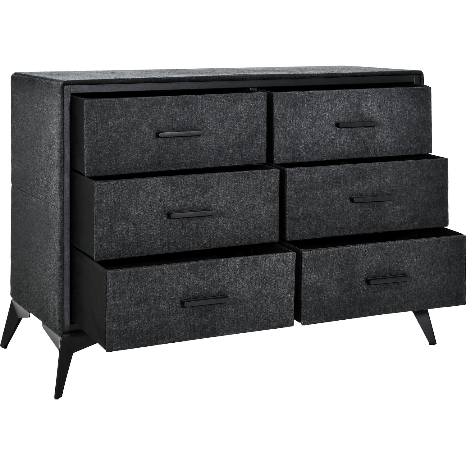 Comoda Mueble Cajonera Buro 6 Cajones Tela Tejido Recamara